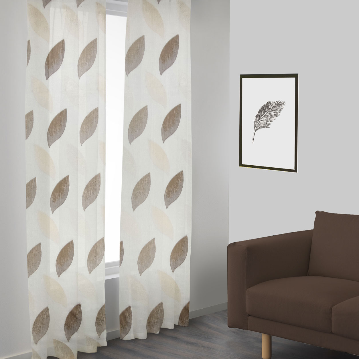Tollpiz Tende trasparenti con foglie bianche ricamate da cucina, mezza tenda con tasca per canna, in voile di lino, ricamate, per bagno, 76,2 x 91,4 cm, set di 2 pannelli Tollpiz Tende trasparenti con foglie bianche ricamate da cucina, mezza tenda con tasca per canna, in voile di lino, ricamate, per bagno, 76,2 x 91,4 cm, set di 2 pannelli