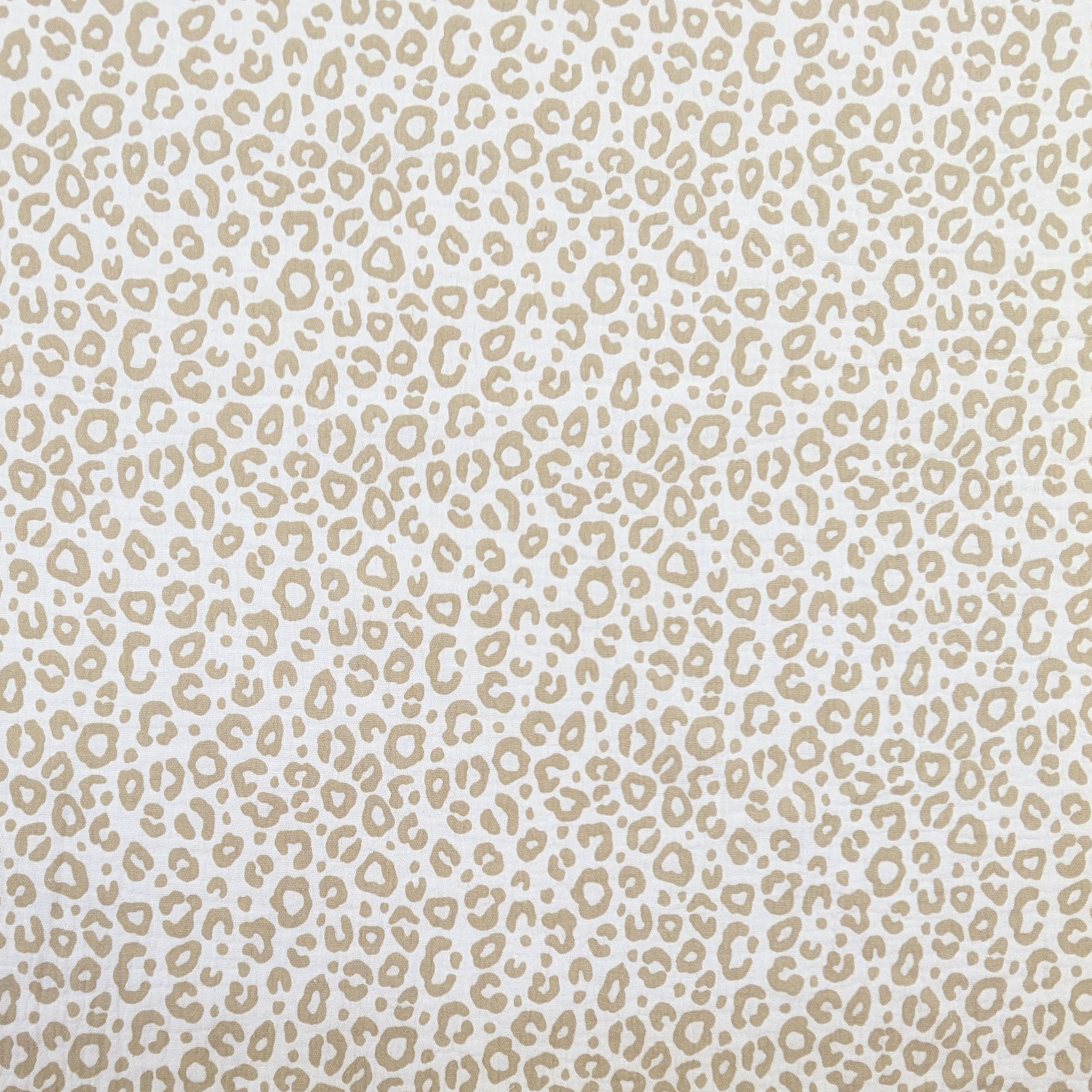 Mussola Cotone Maculata Beige Image