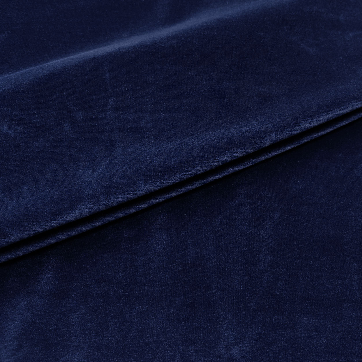 Tessuto Felpa in Ciniglia Blu