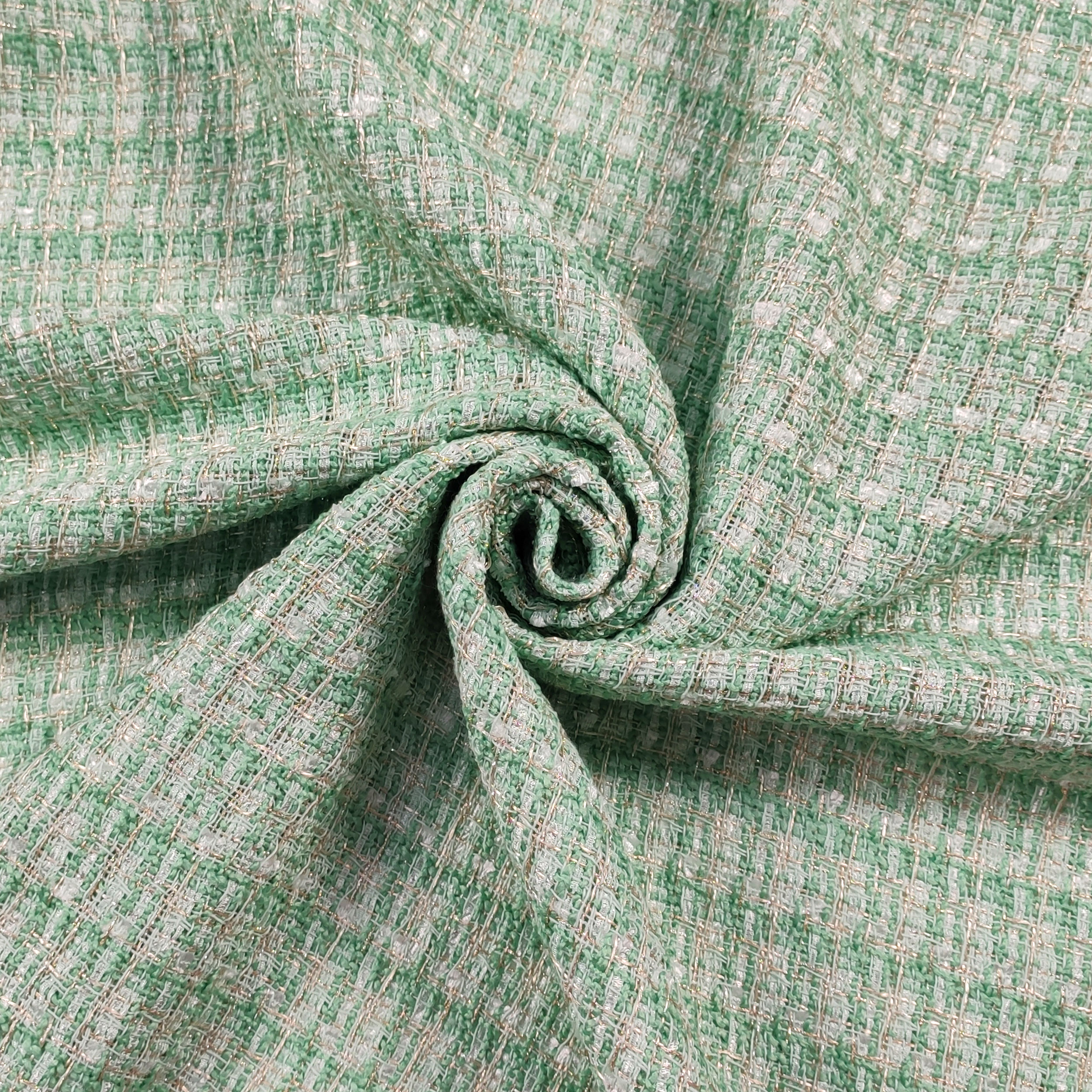 Tweed Verde Menta Lurex Image