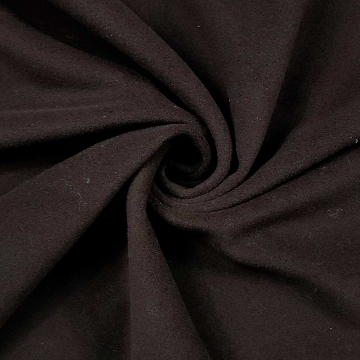 stoffa in lana per cappotti marrone scuro