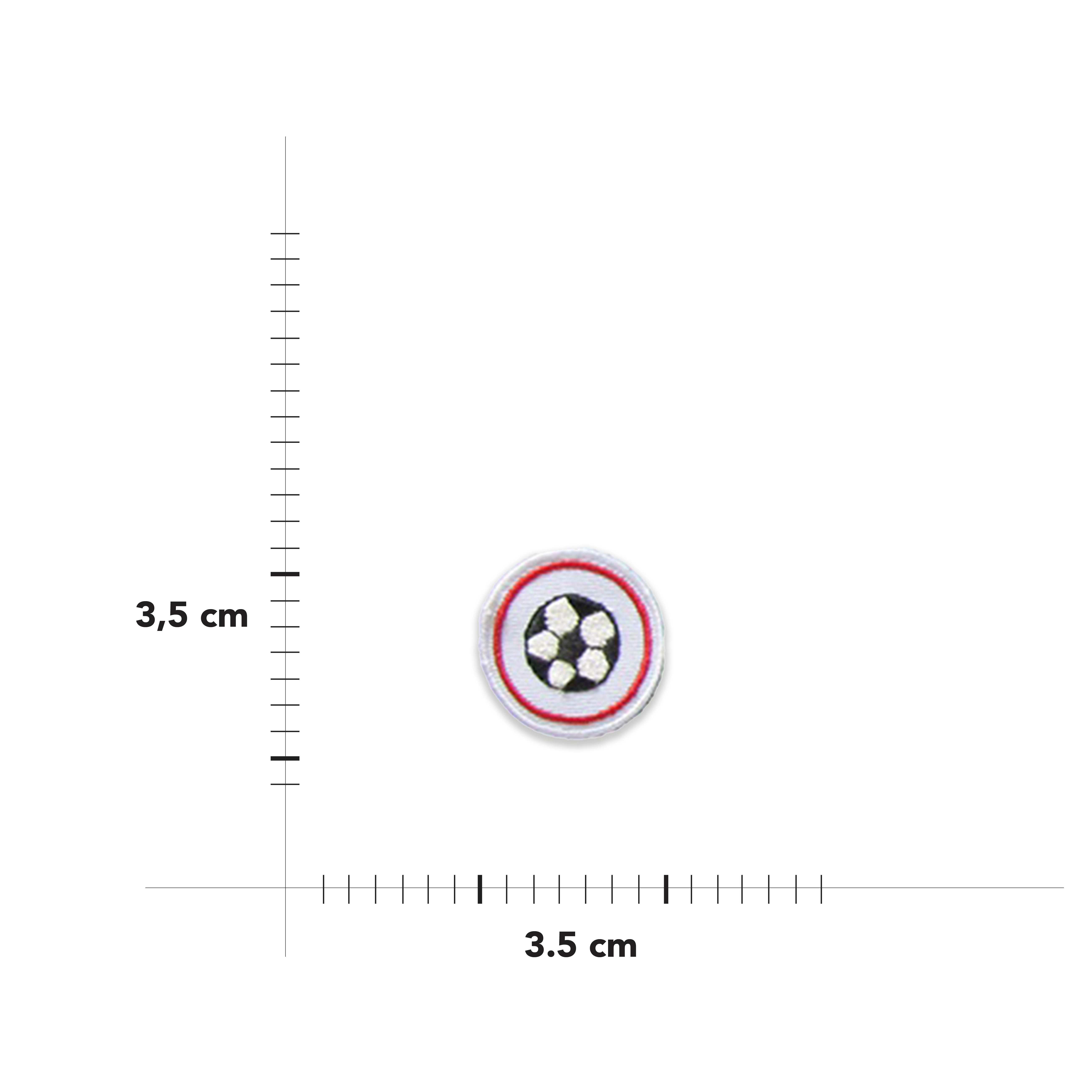 Applicazione Termoadesiva Rotonda Fantasia Image