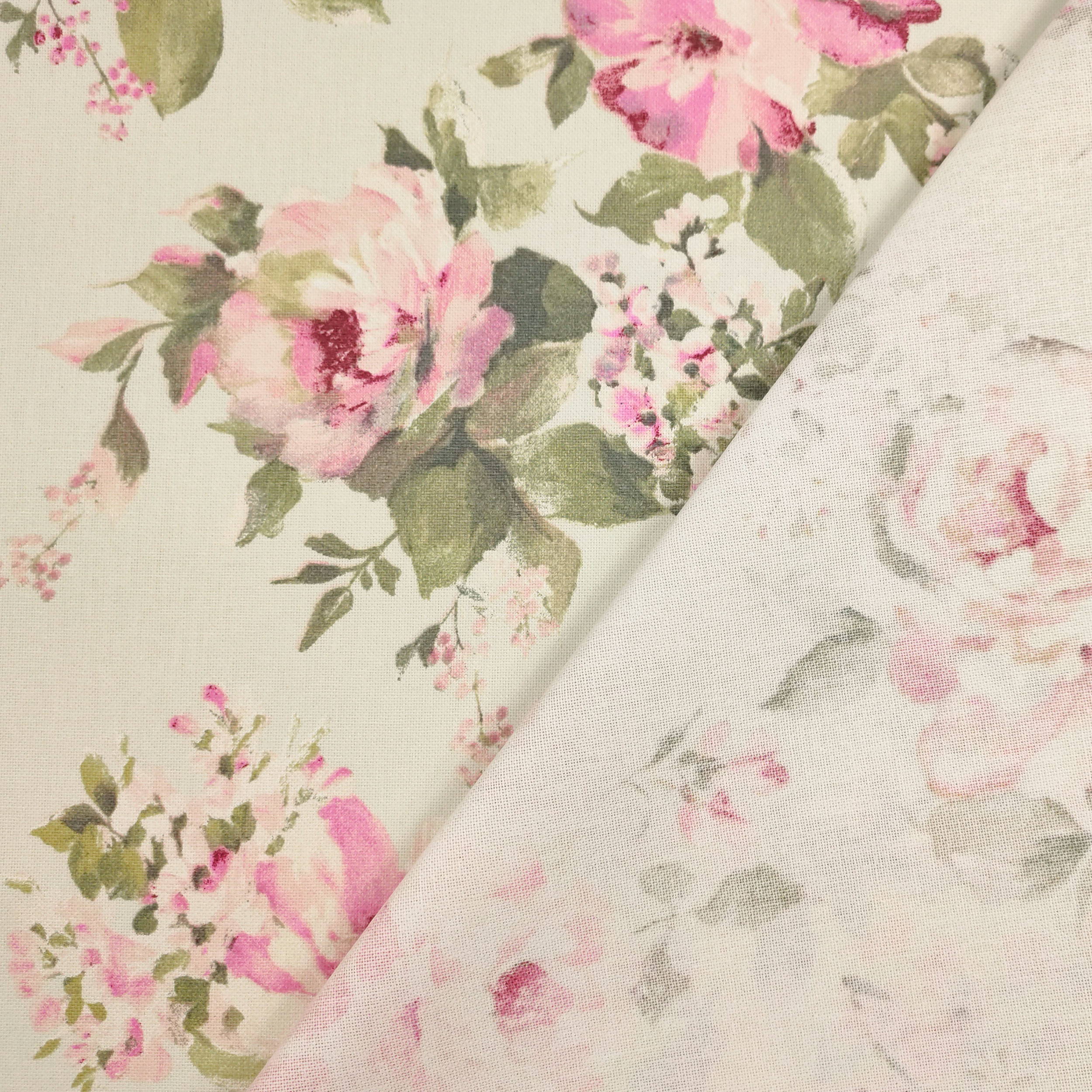 Tessuto Panama Rose Vintage