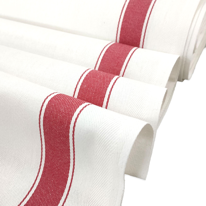 10 Strofinacci In Cotone 50x70 Cm - Super Assorbenti, Per Cucina E Casa, Colore Rosso - Foto 2