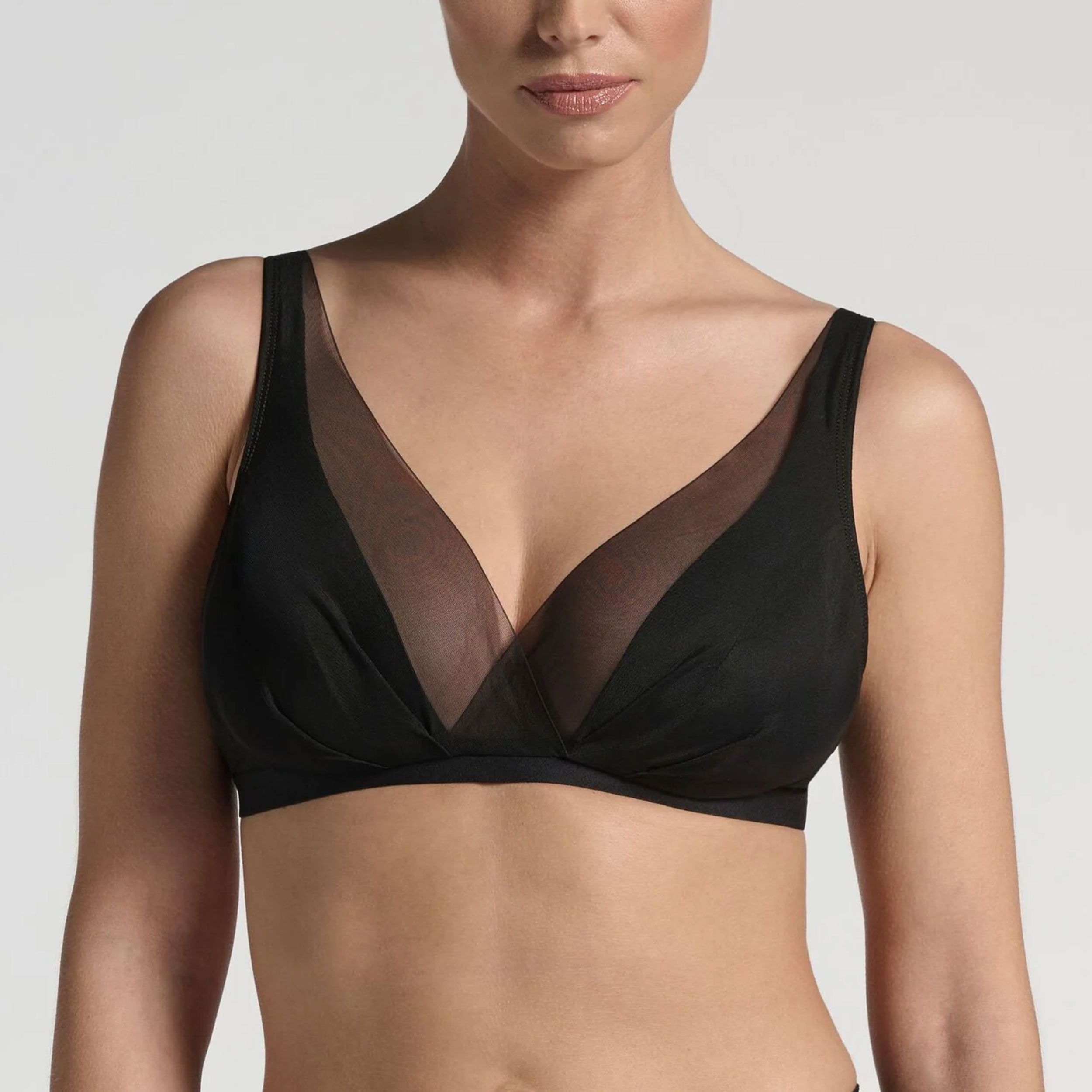 Reggiseno Lepel Senza Ferretto Incrocio Magico Nero Image