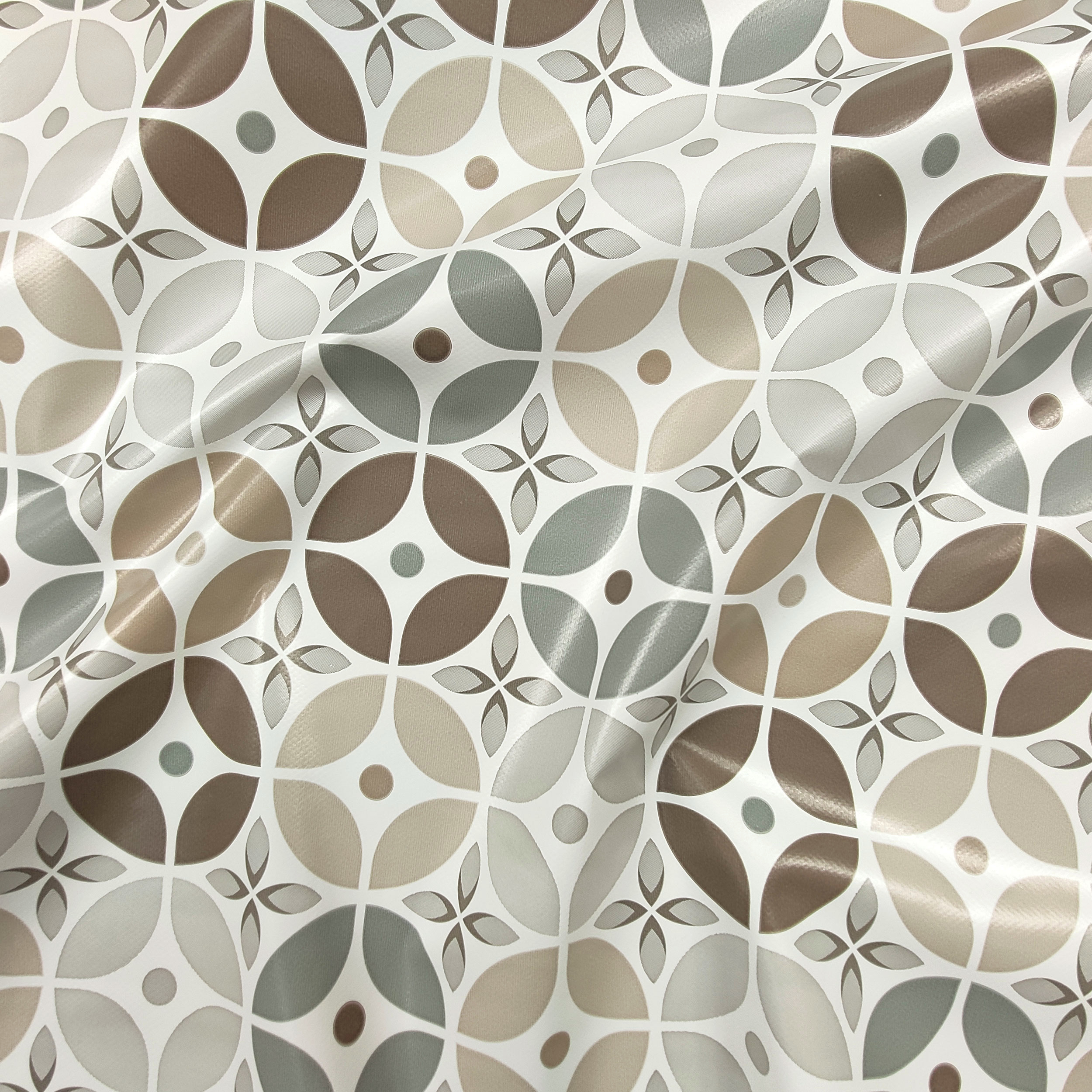 Tessuto Tovaglia Plastificata Fiori e Geometrie  Image