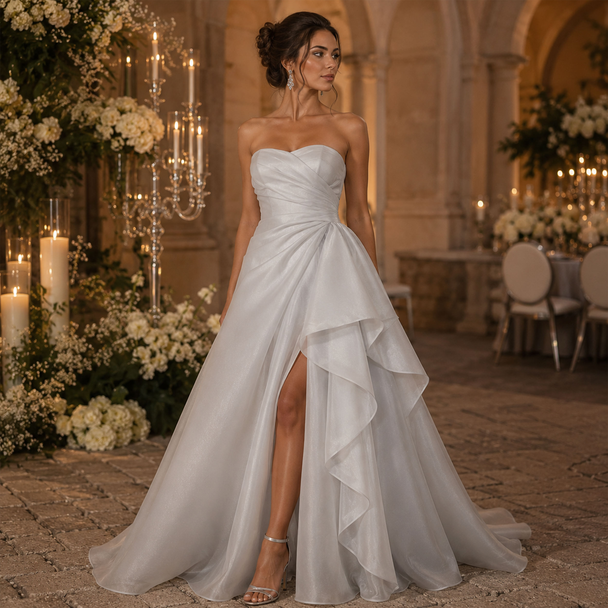 Doppia Organza Setata Perla Image