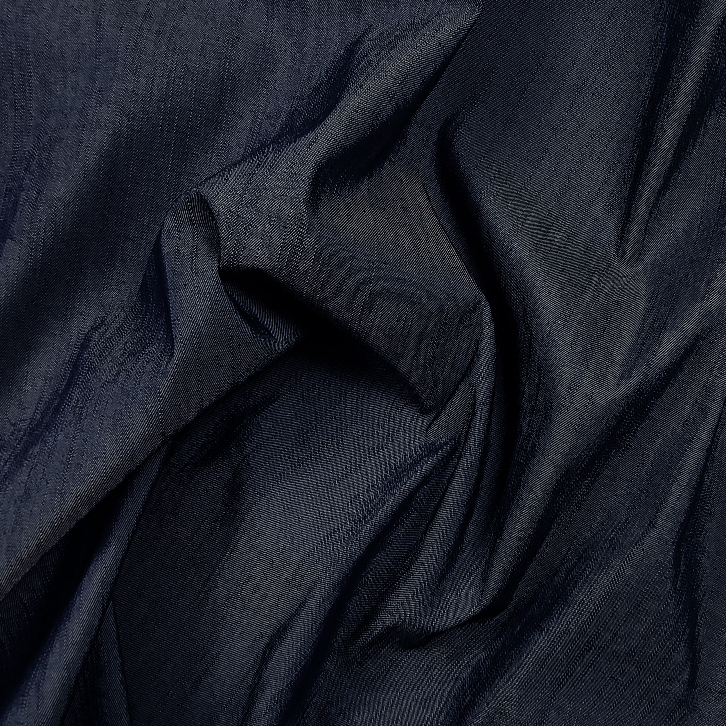 Tessuto Jeans Misto Cotone Blu Scuro Image