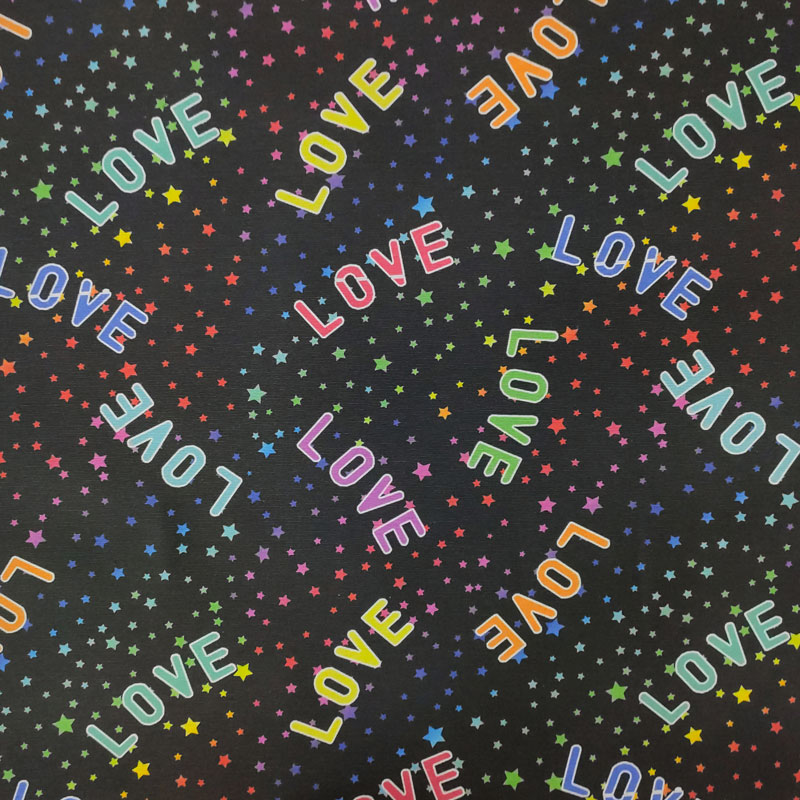 Misto cotone arredo love and star