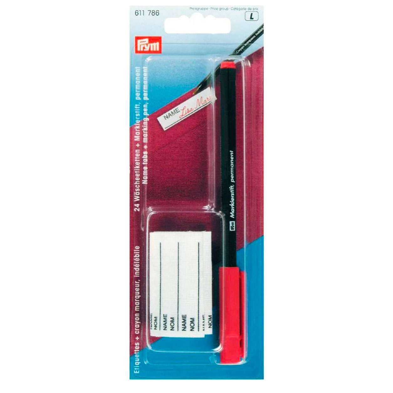 Set Marca Biancheria Prym 24 Etichette