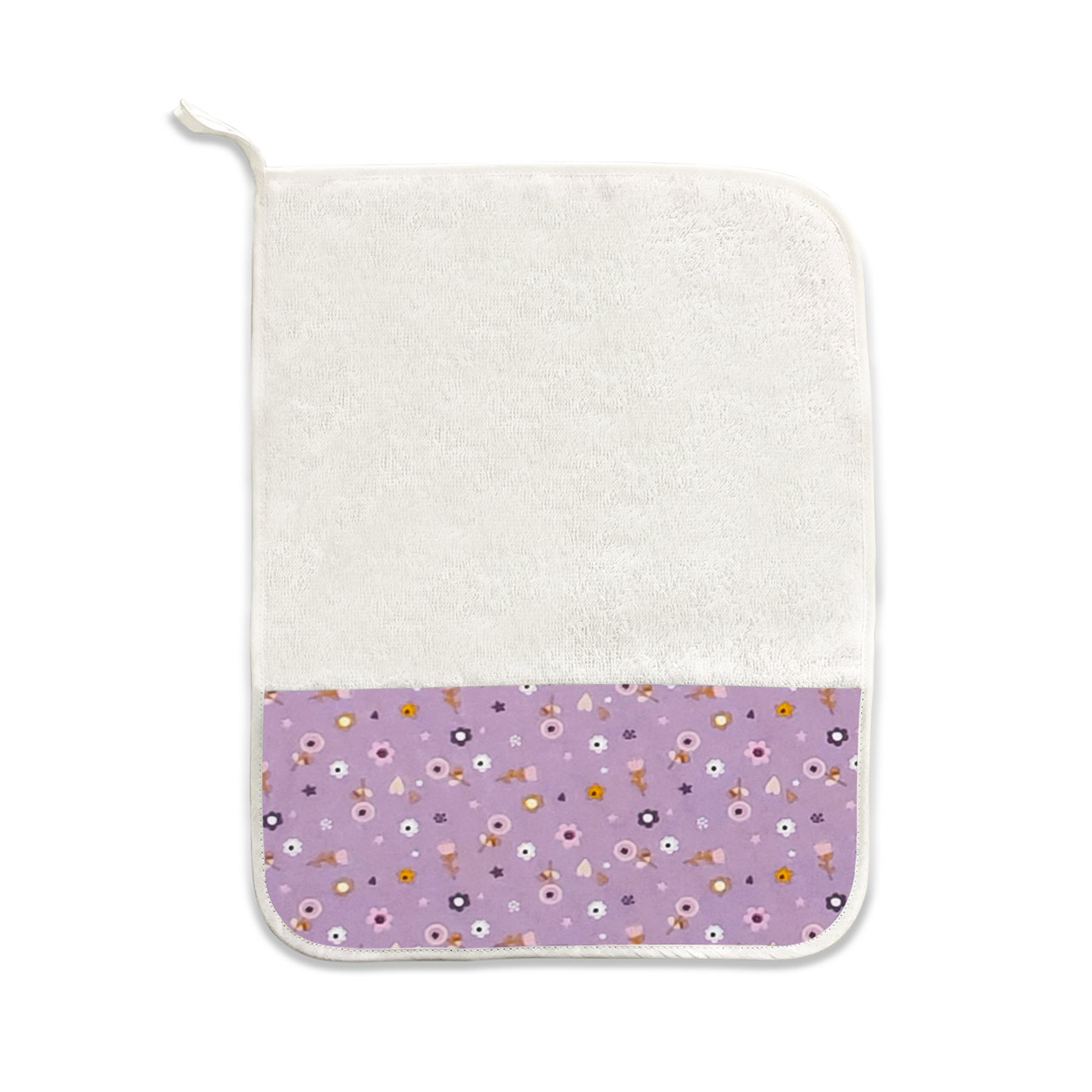 asciugamano-piccolo-fiorellini-sfondo-lilla