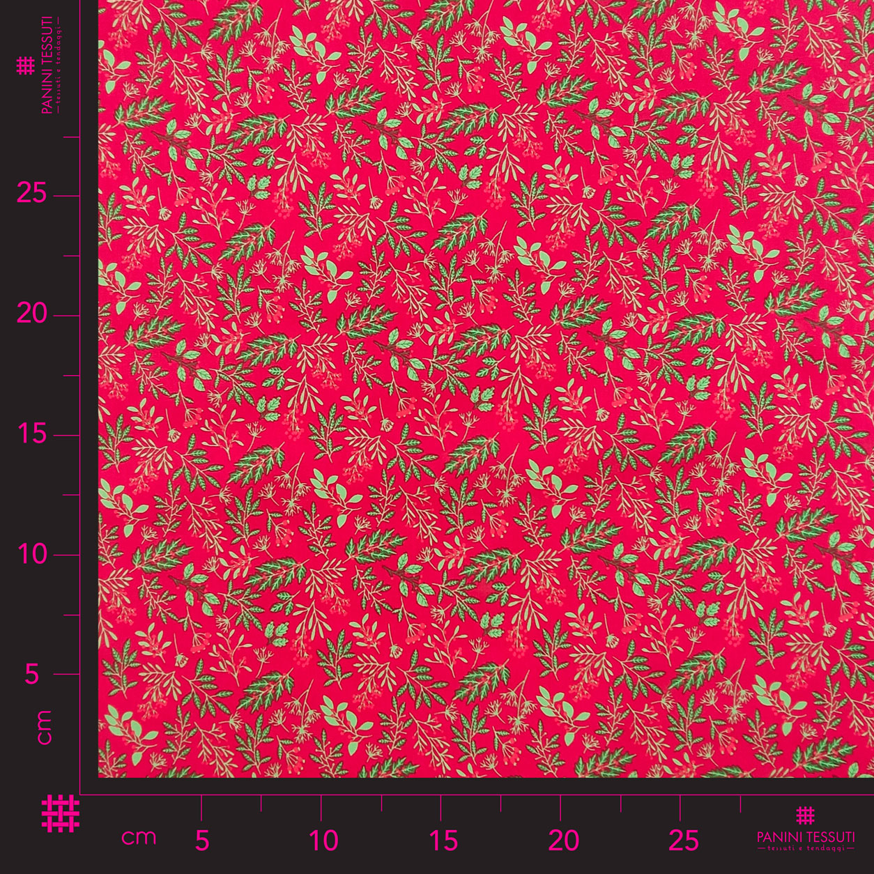 tessuti-cotone-agrifoglio-sfondo-rosso
