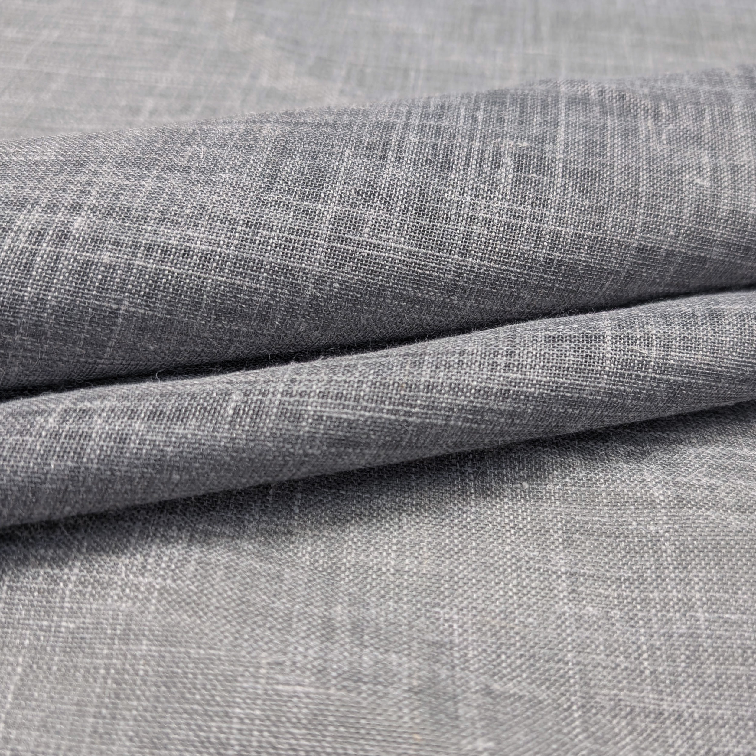 Tessuto Tenda Misto Lino Grigio Melange Image