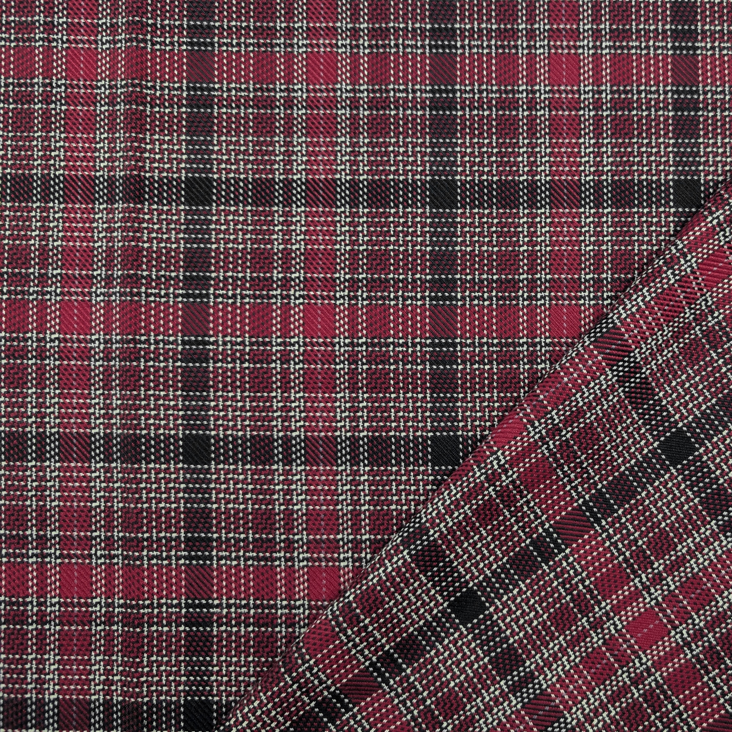 Tartan Jacquard Bordeaux Image