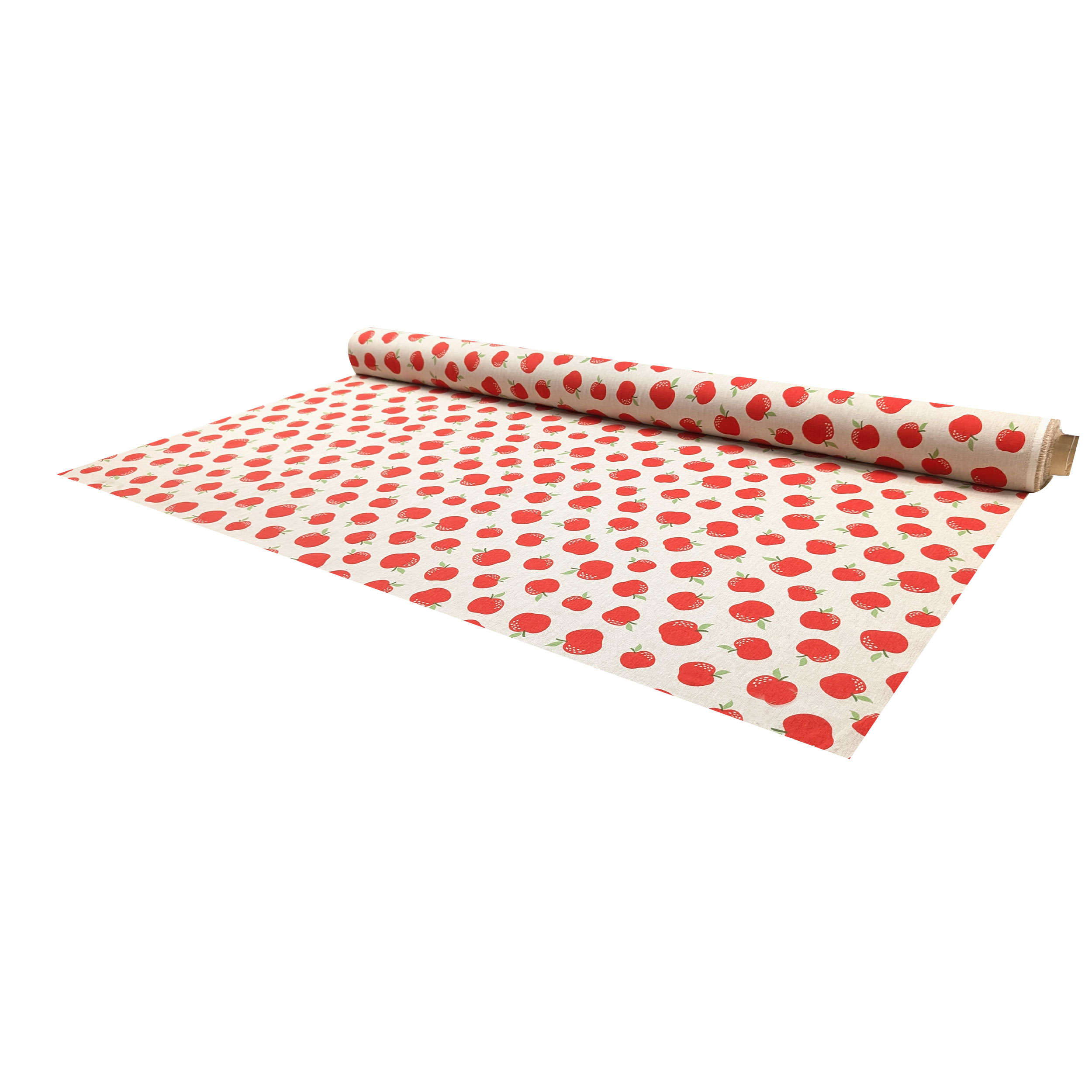 Tessuto Misto Cotone Mele Rosse Image