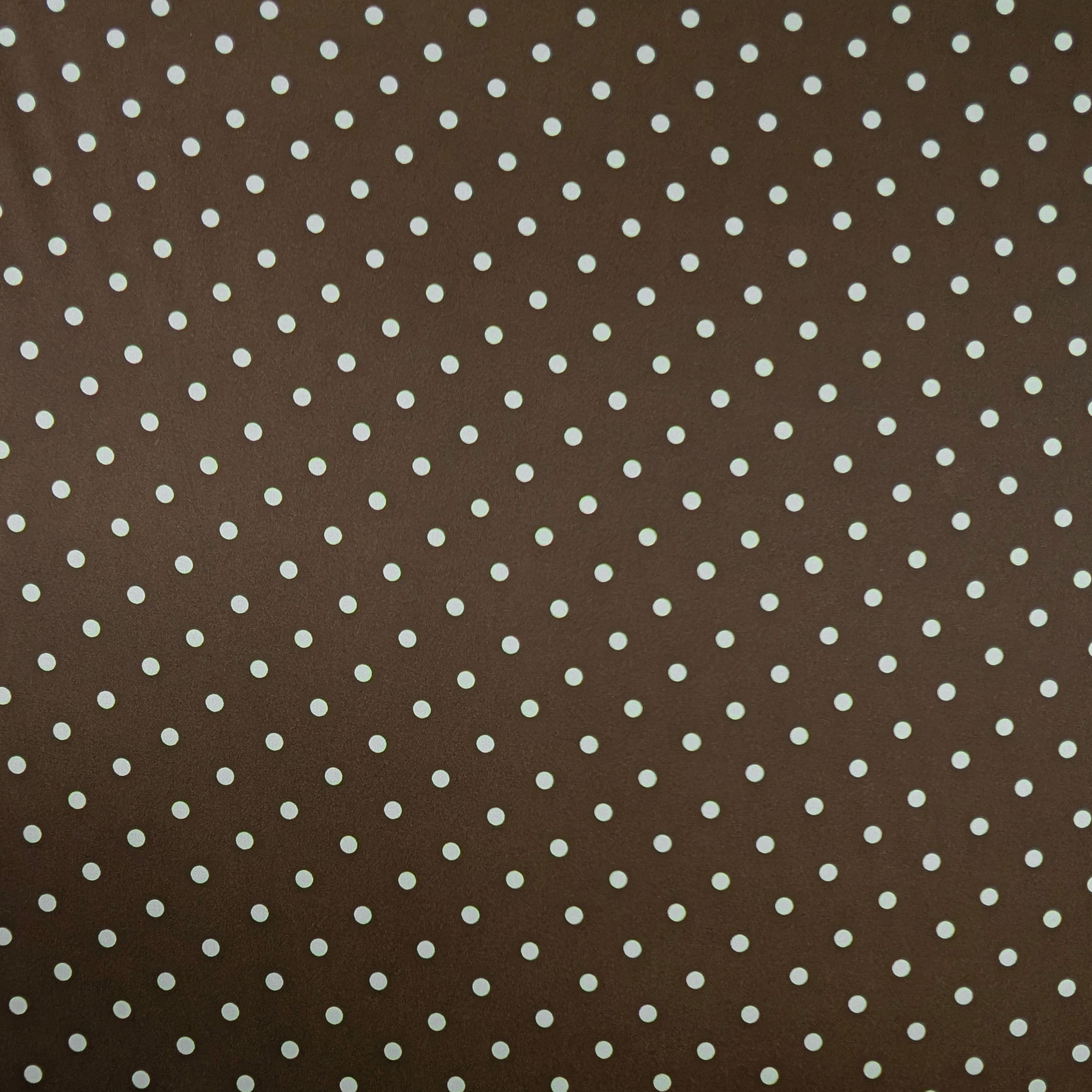 Raso Setato Alta Moda Pois Sfondo Marrone Image