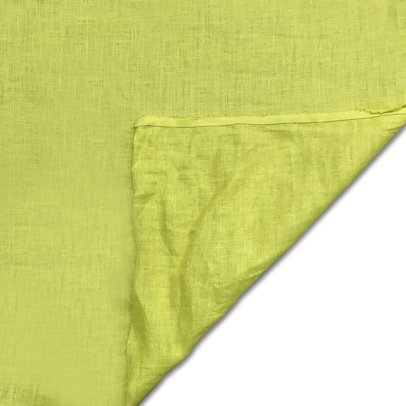 Tessuto lino giallo limone