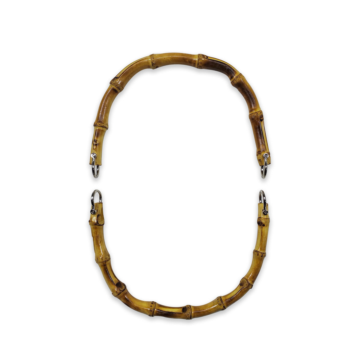 Manici in Bamboo a Coppia - Colore Prodotto: Argento | Misura Prodotto: 20  cm