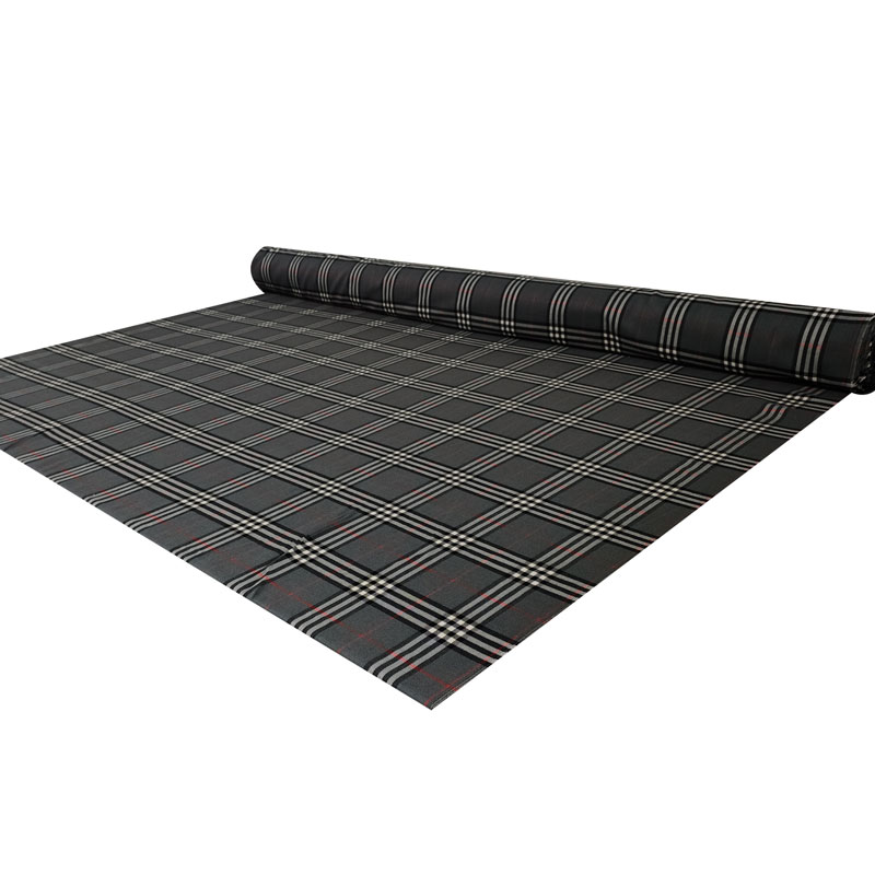 Tessuto Tartan Sfondo Grigio Quadri Grandi