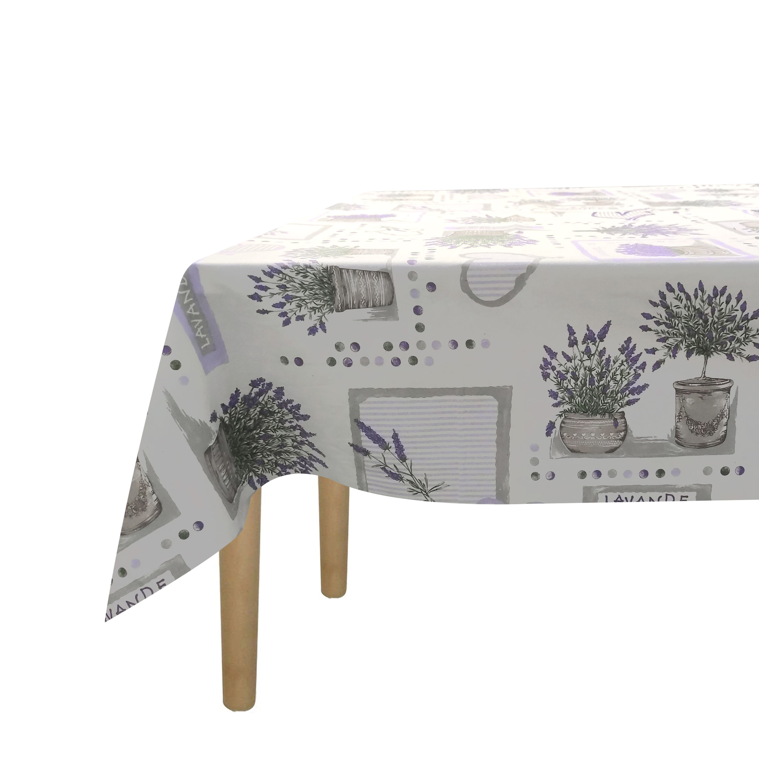 Tessuto per Tovaglia Shabby Chic Lavanda