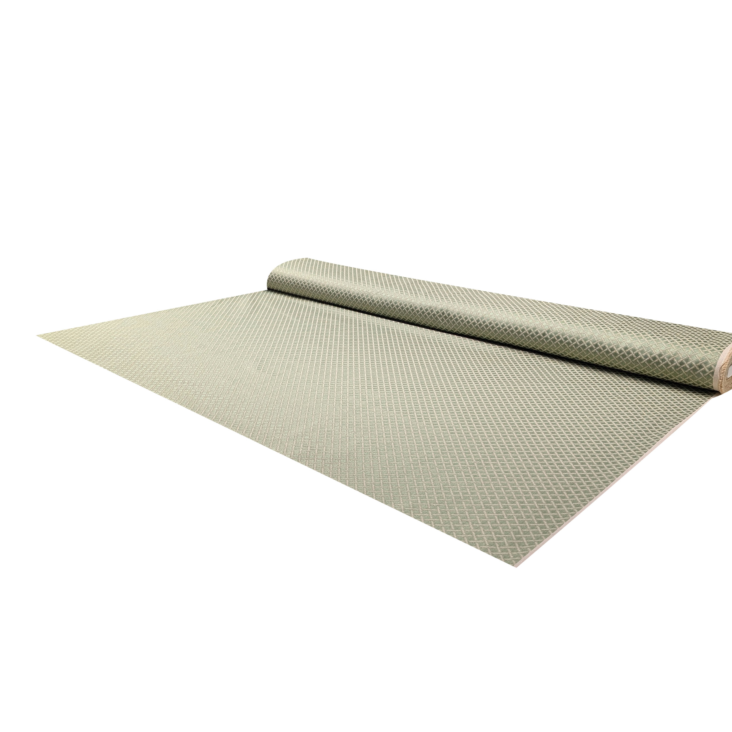 Jacquard Verde Rombi Intrecciati Image