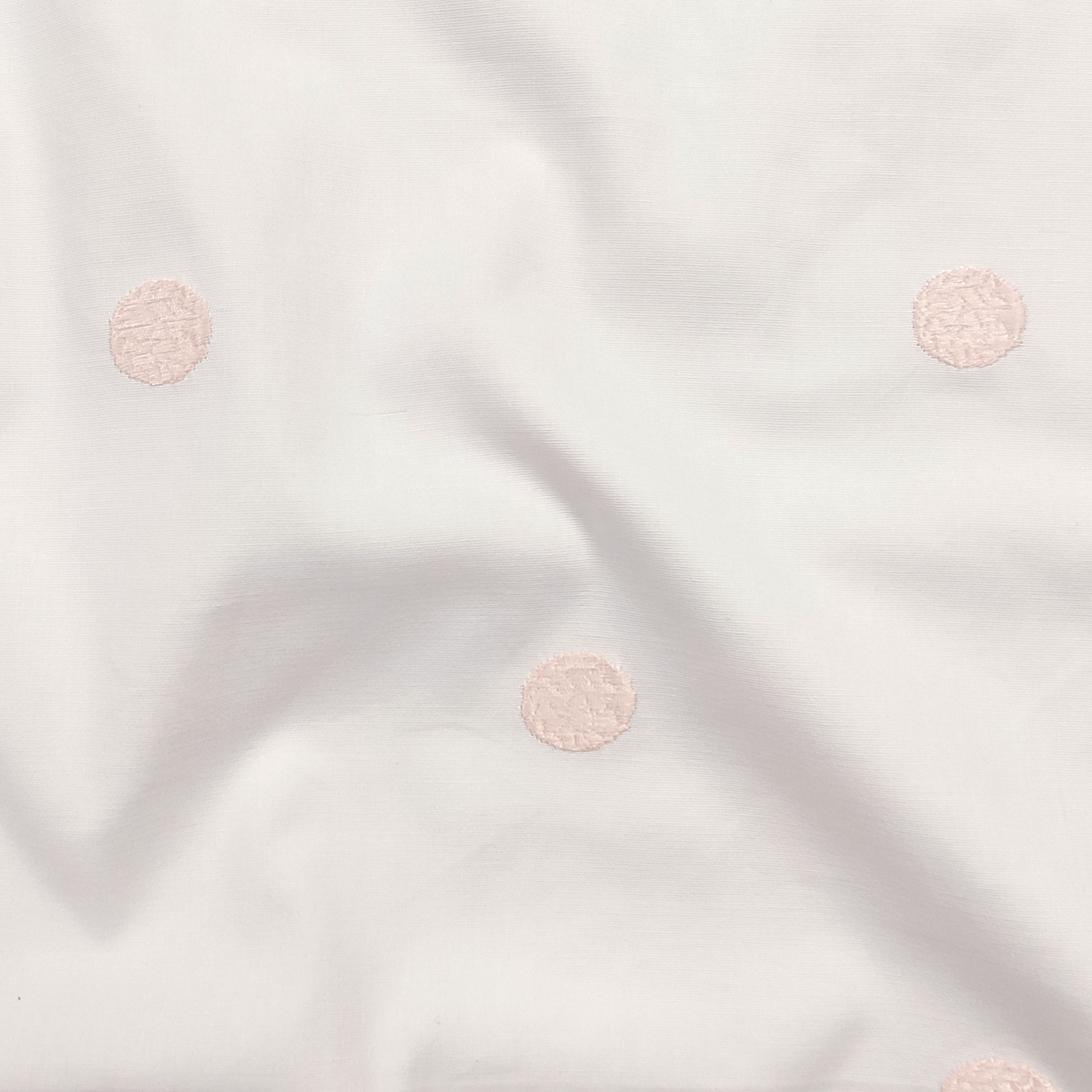 Cotone Elasticizzato Ricamo Pois