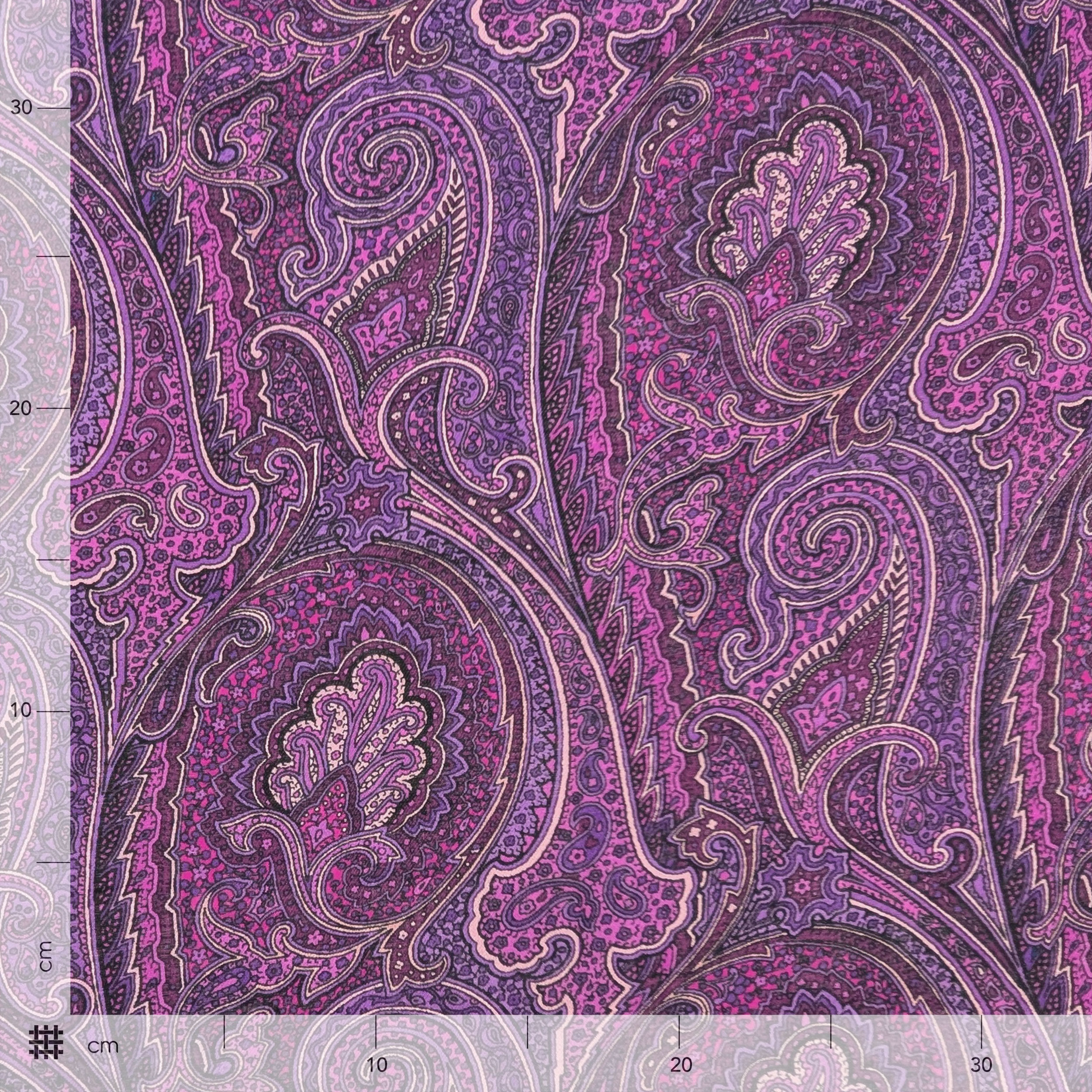 Pura Lana Fantasia Paisley Viola Image