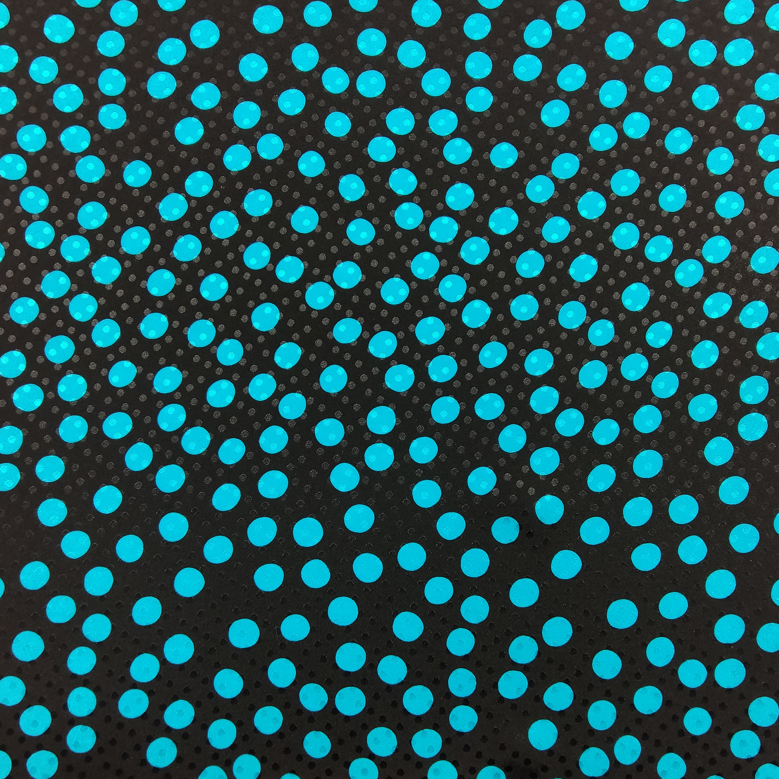 Jacquard Seta Pois Turchese