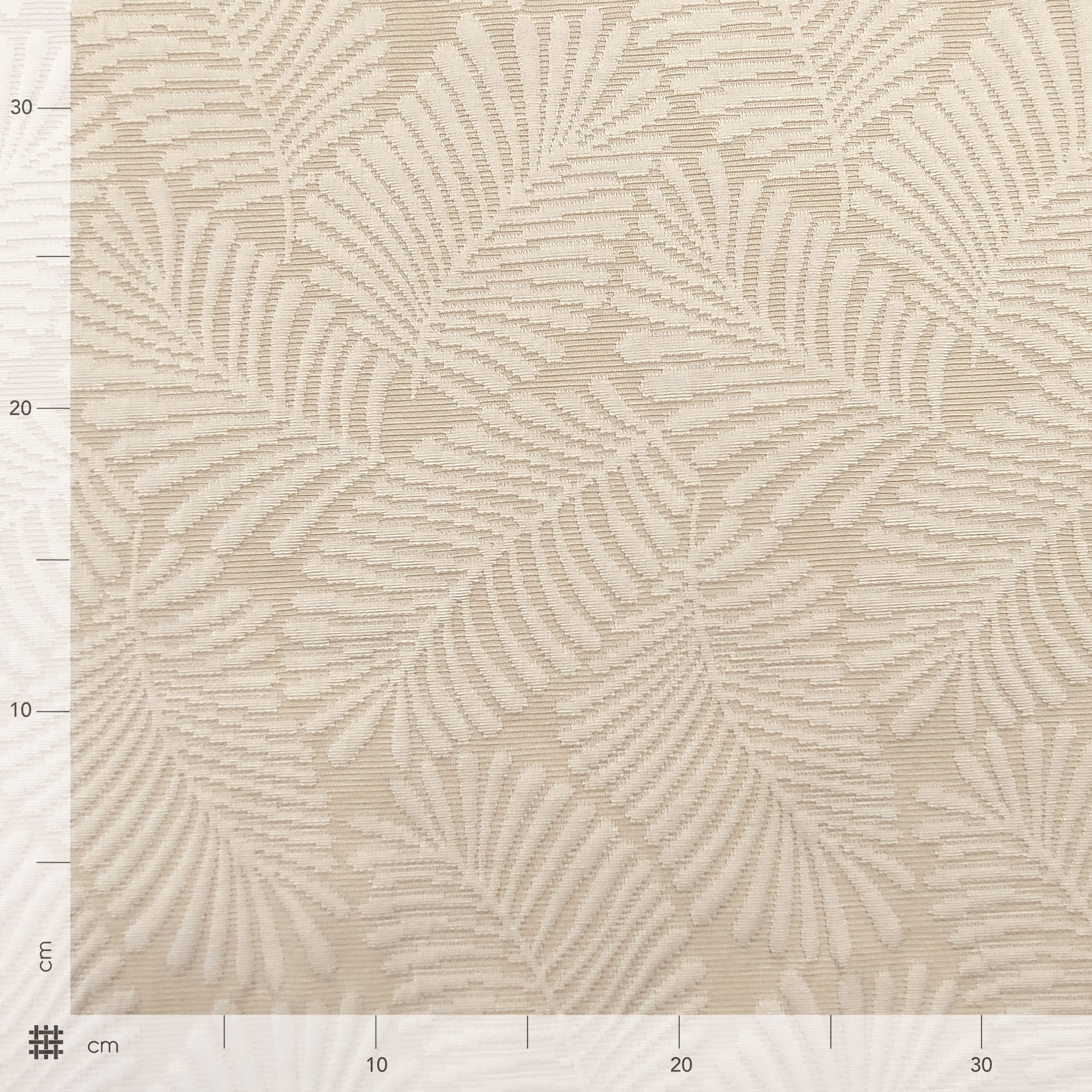 Jacquard Copriletto Matelassè Foglie Beige