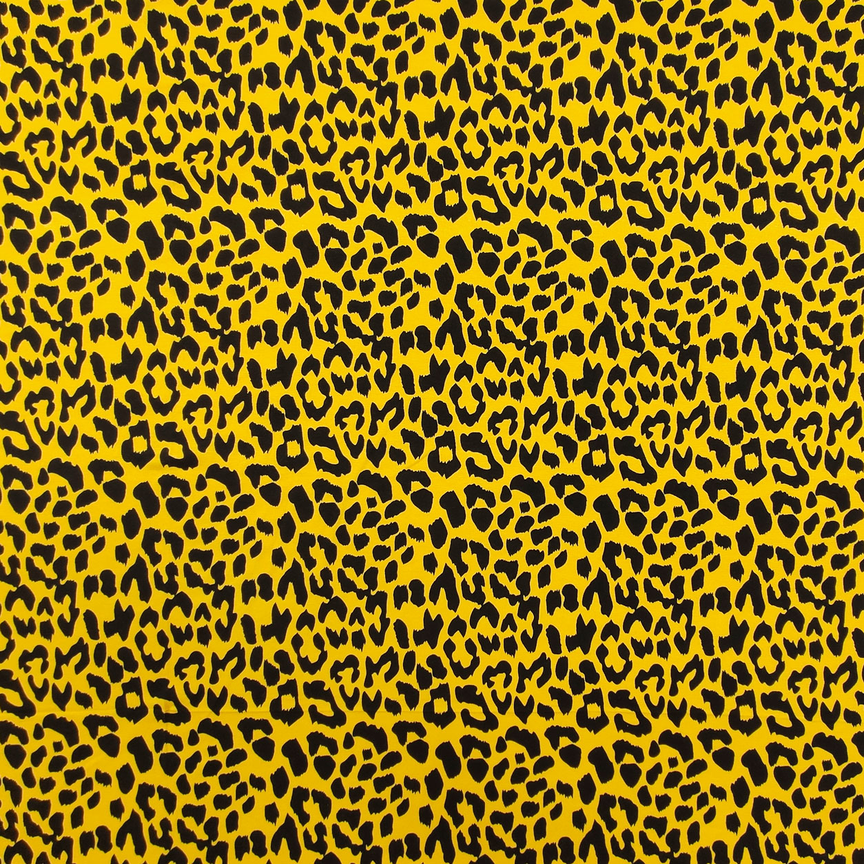 Tessuto Jersey Bielastico Leopardato Sfondo Giallo