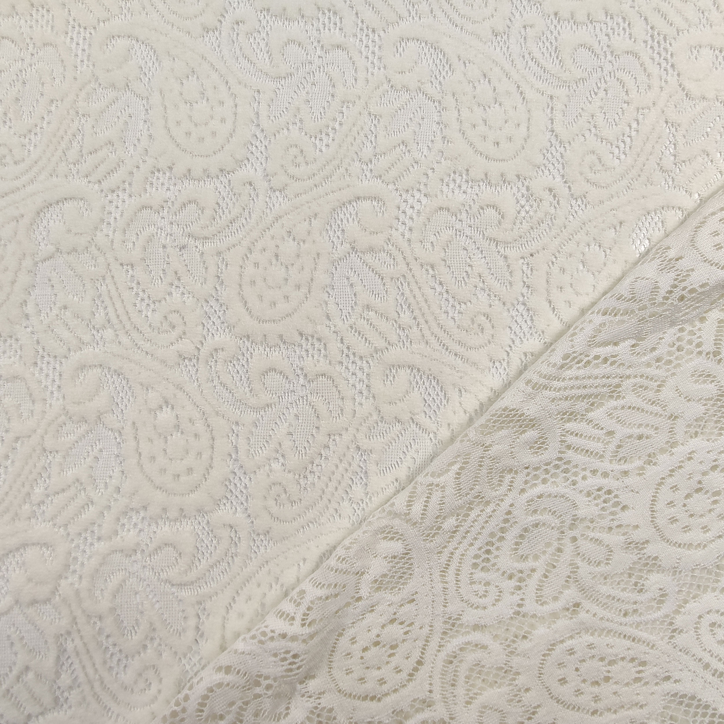 Pizzo Misto Lana Bianco