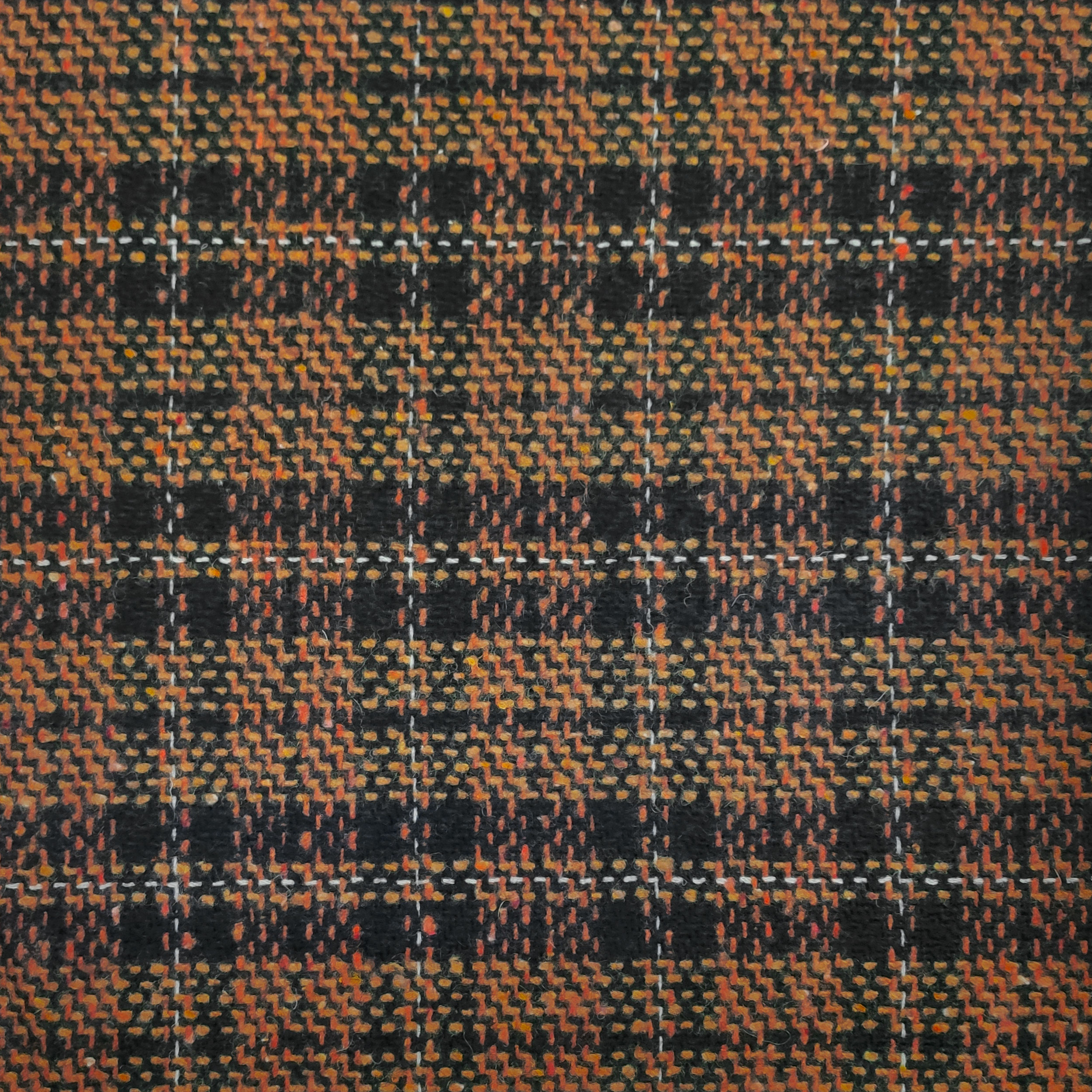 Tessuto Cappotto Intreccio Arancio