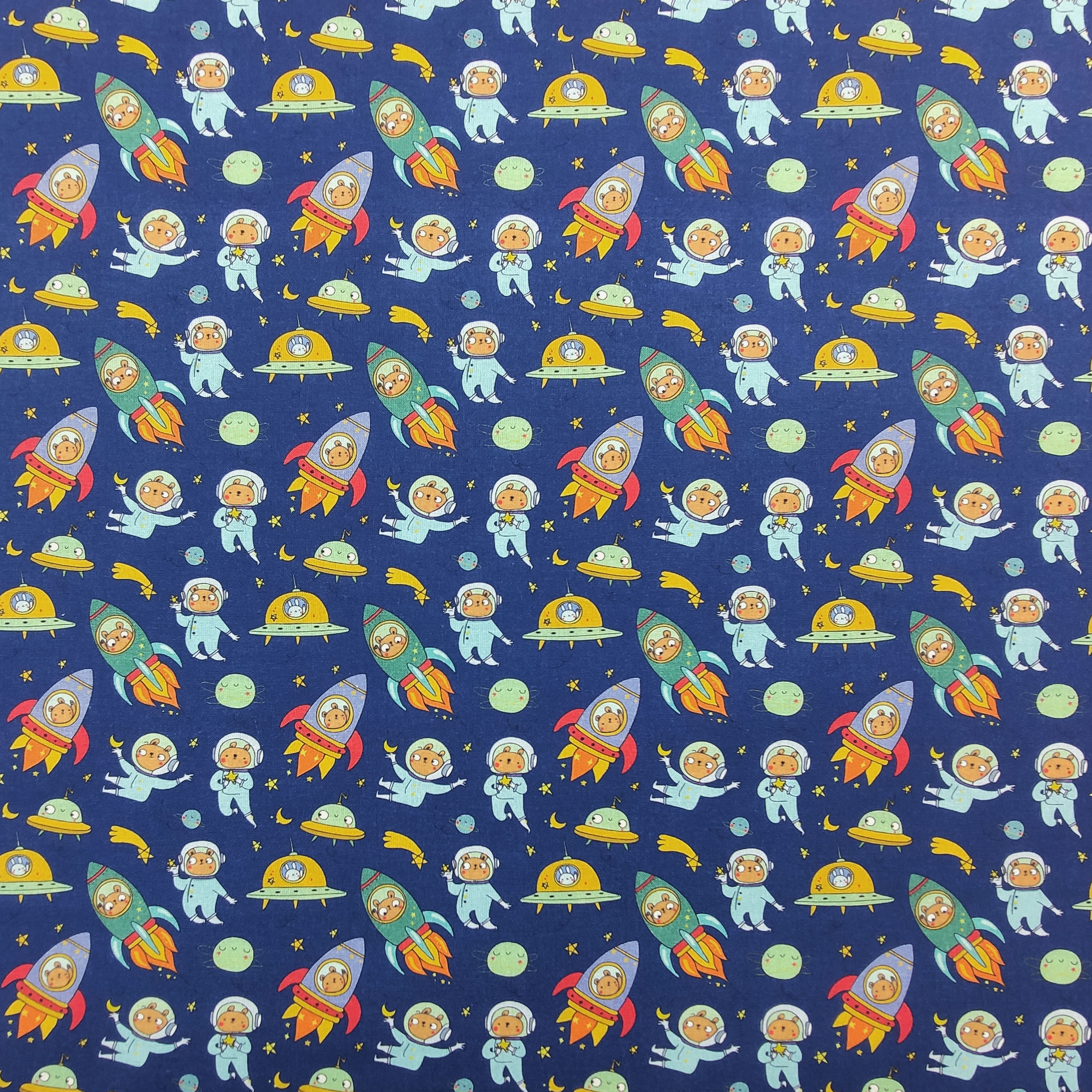 Cotone Orsetti Astronauti Piccoli
