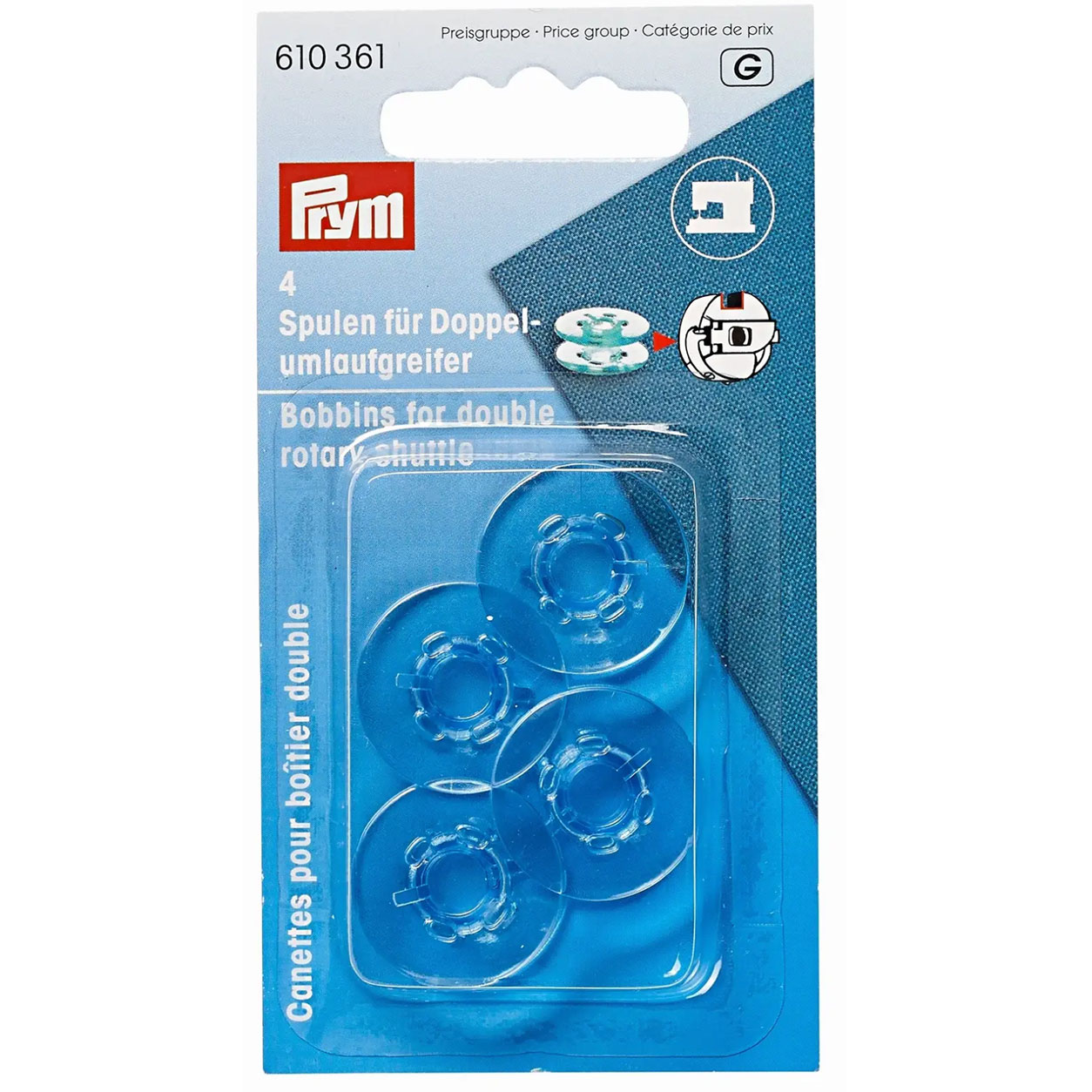 Hemline Bobine en plastique pour machine à coudre Hemline Bobine en plastique pour machine à coudre