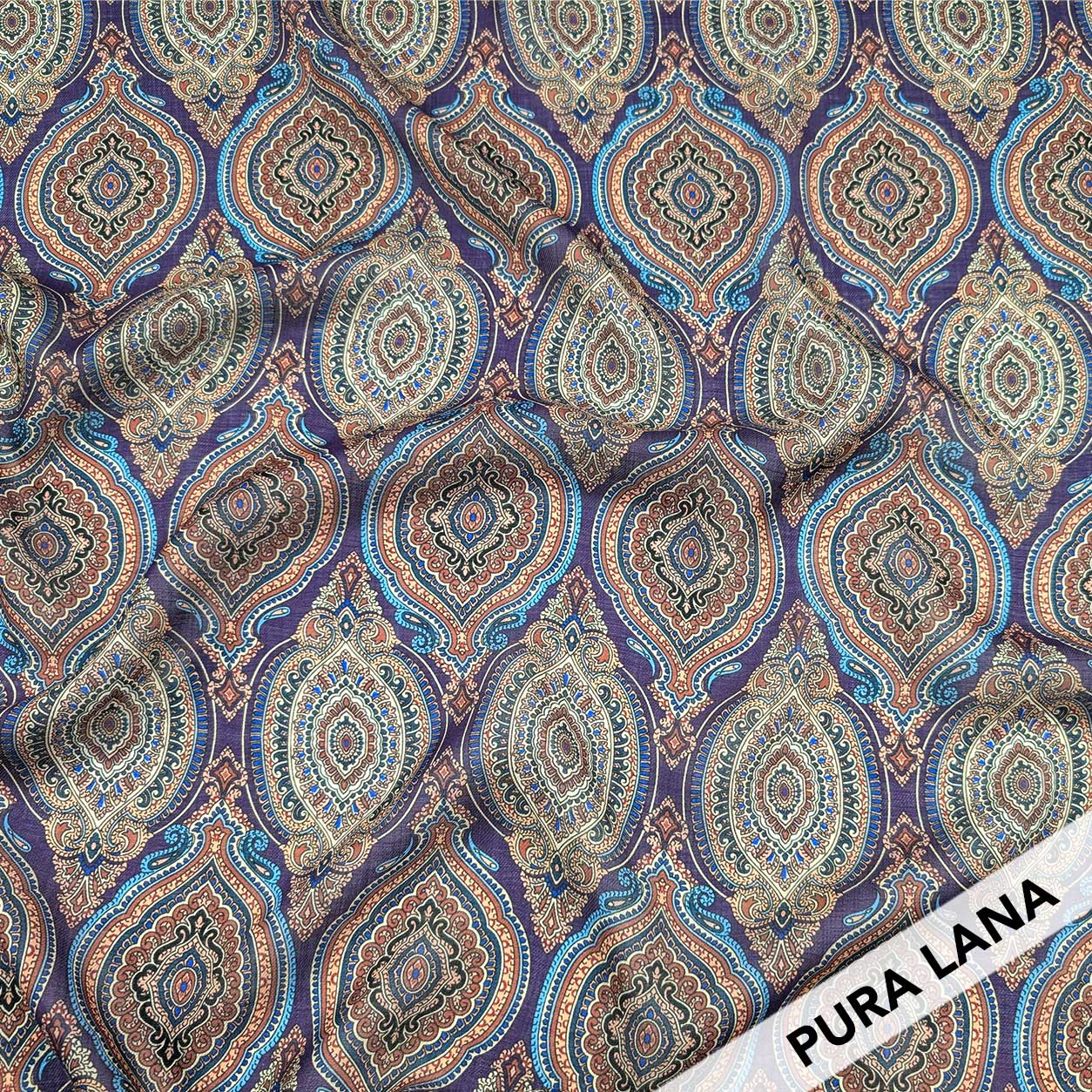 Pura Lana Paisley Medaglione Viola Image