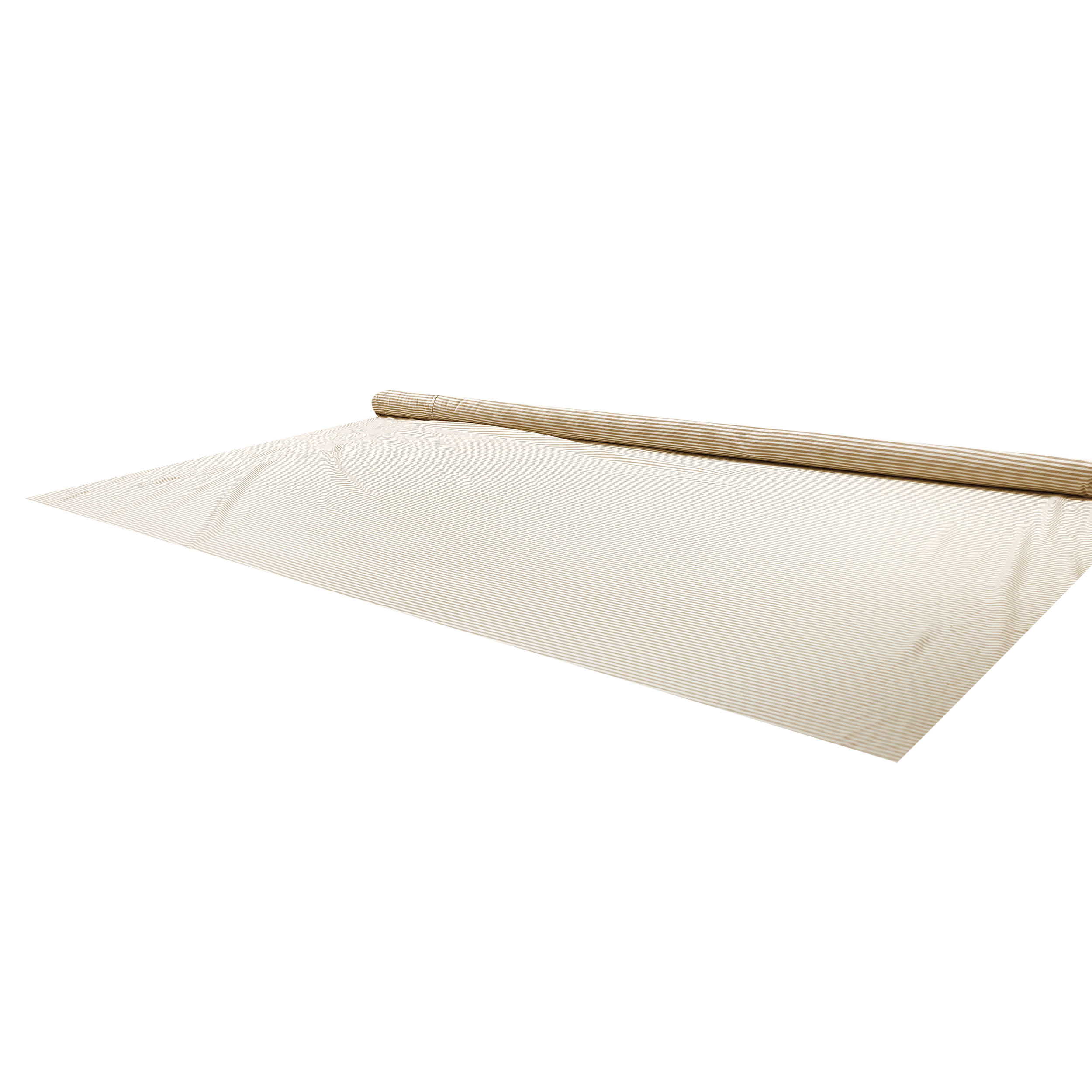 Jersey di Cotone Righe Sottili Beige