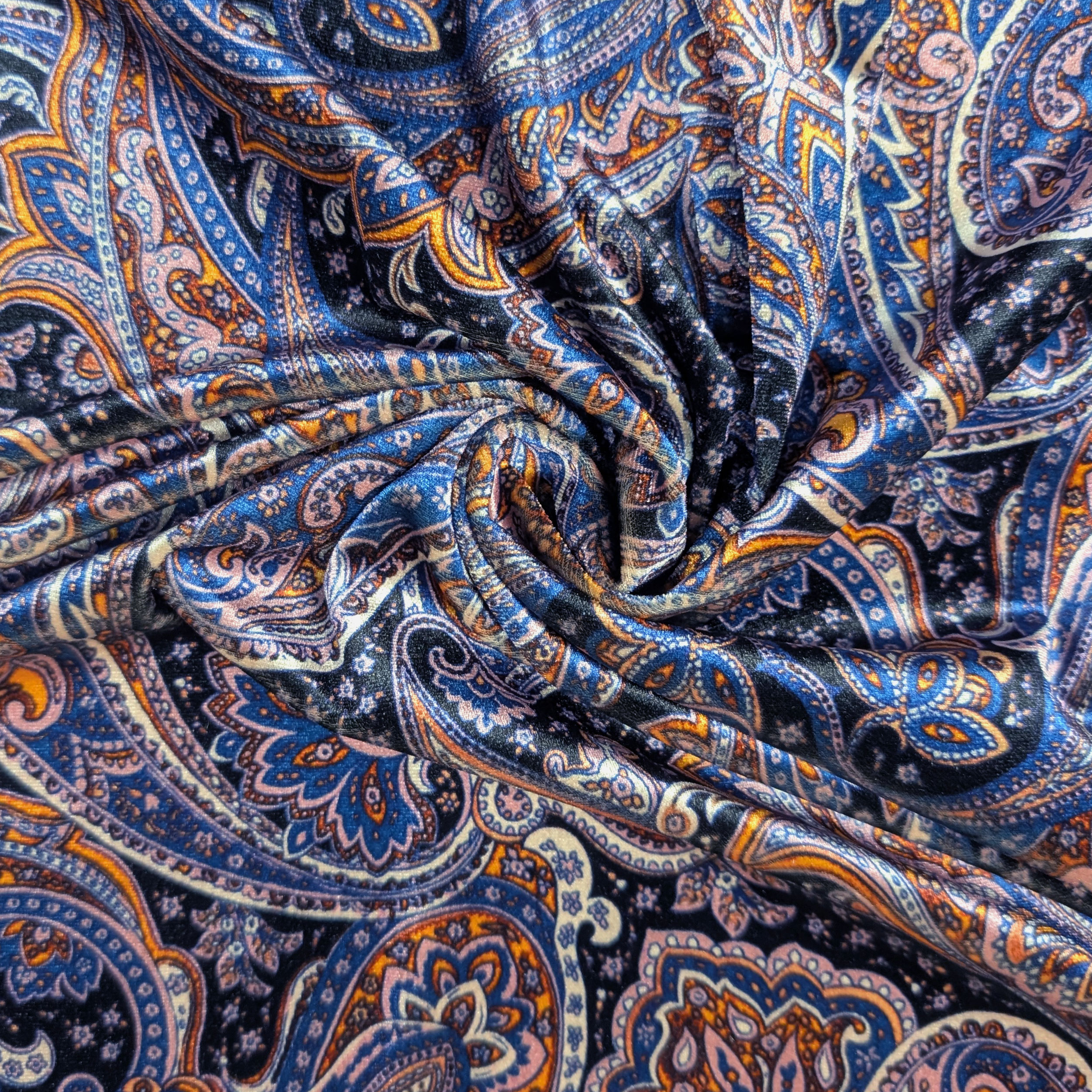 Vellutina Setata Moda Fantasia Cachemire Viola Image