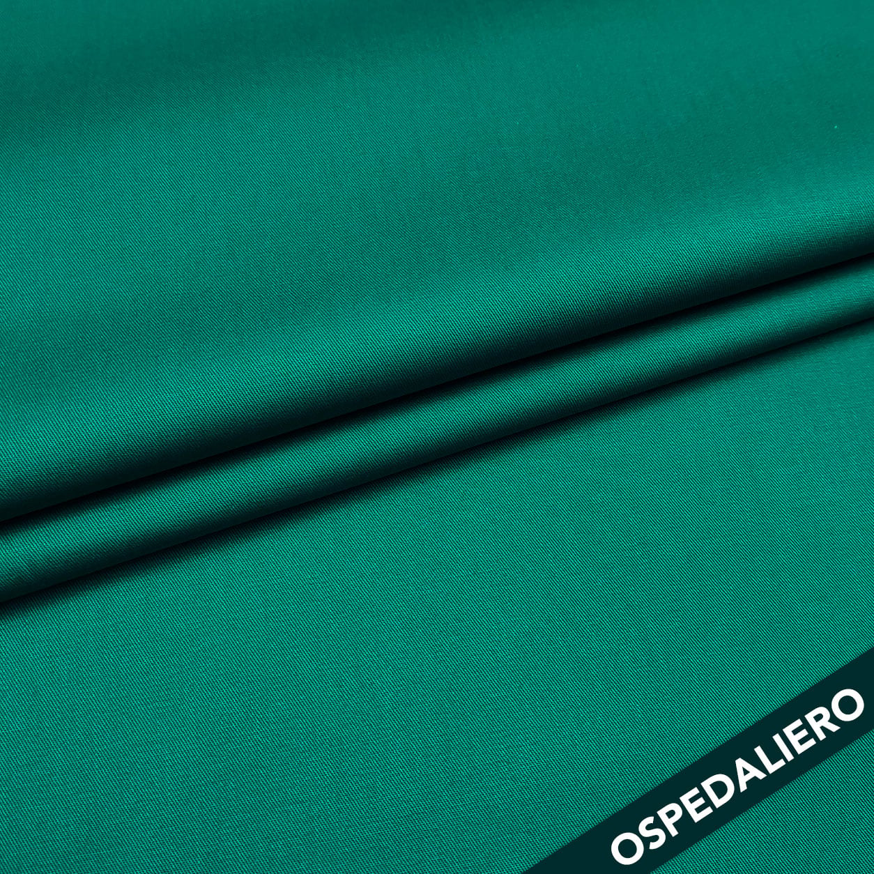 Gabardine Cotone Ospedaliero Verde Image