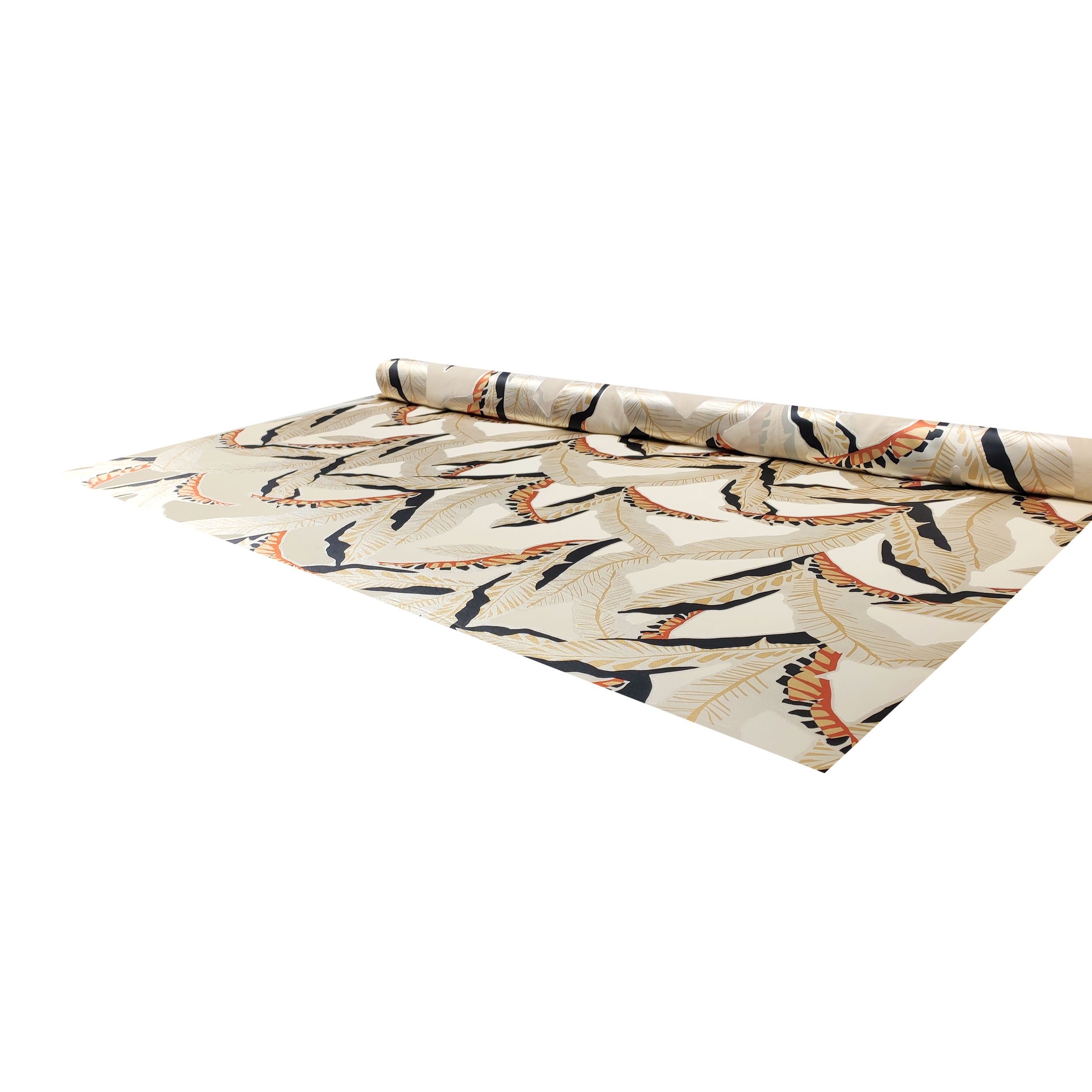 Devorè Alta Moda Foglie Beige Arancio Nero | Panini