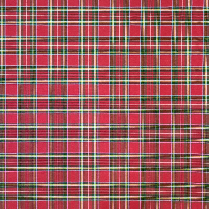 Tessuto scozzese rosso