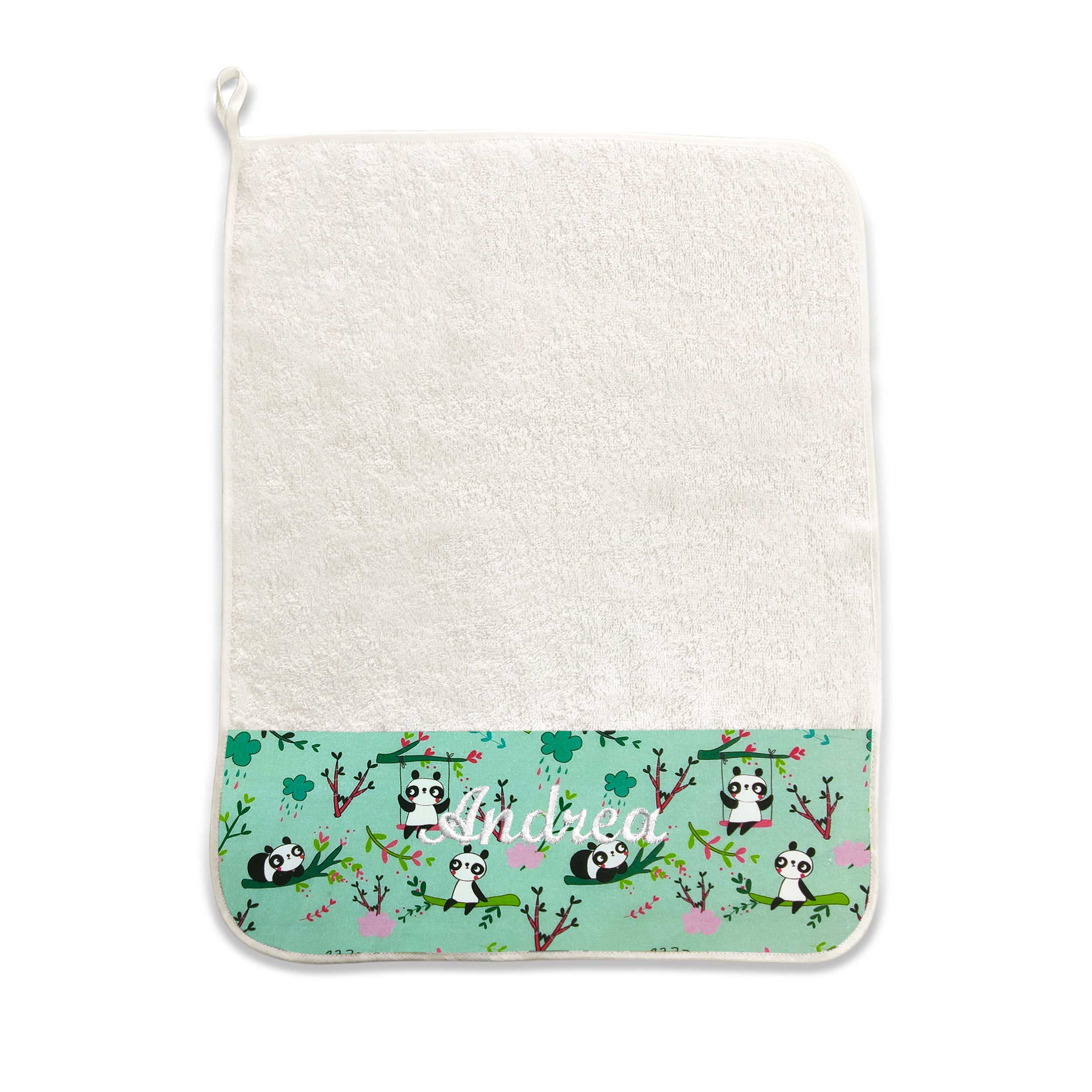 Asciugamano Panda Sfondo Menta Image