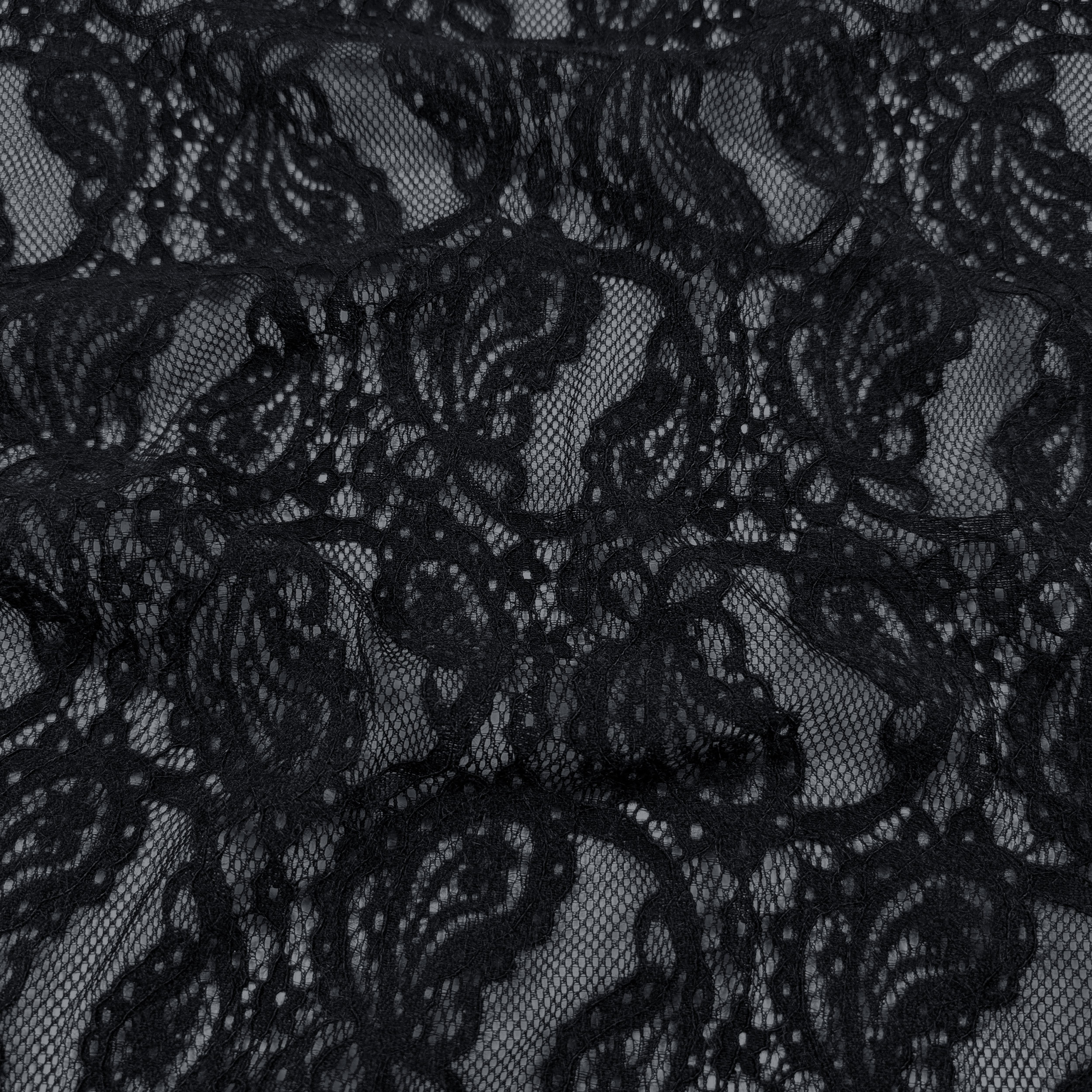 Pizzo Doppio Bordo Bielastico Nero Image