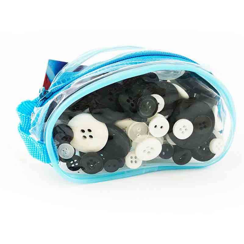 Bottoni confezione blu assortiti