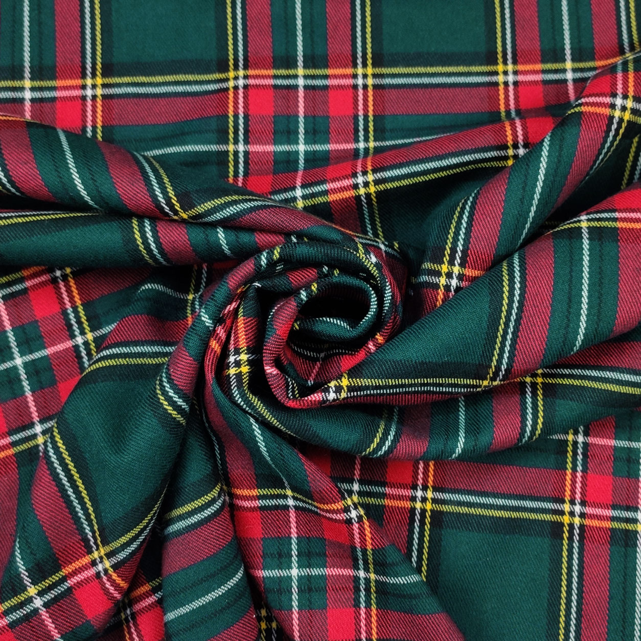 tessuto-tartan-verde-con-righe