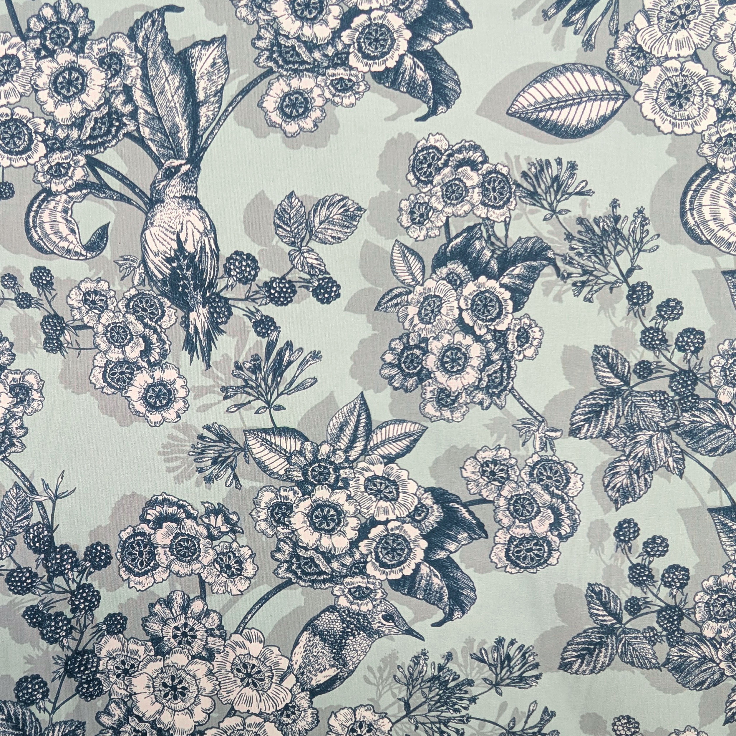 Cotone Fiori Toni Freddi Image