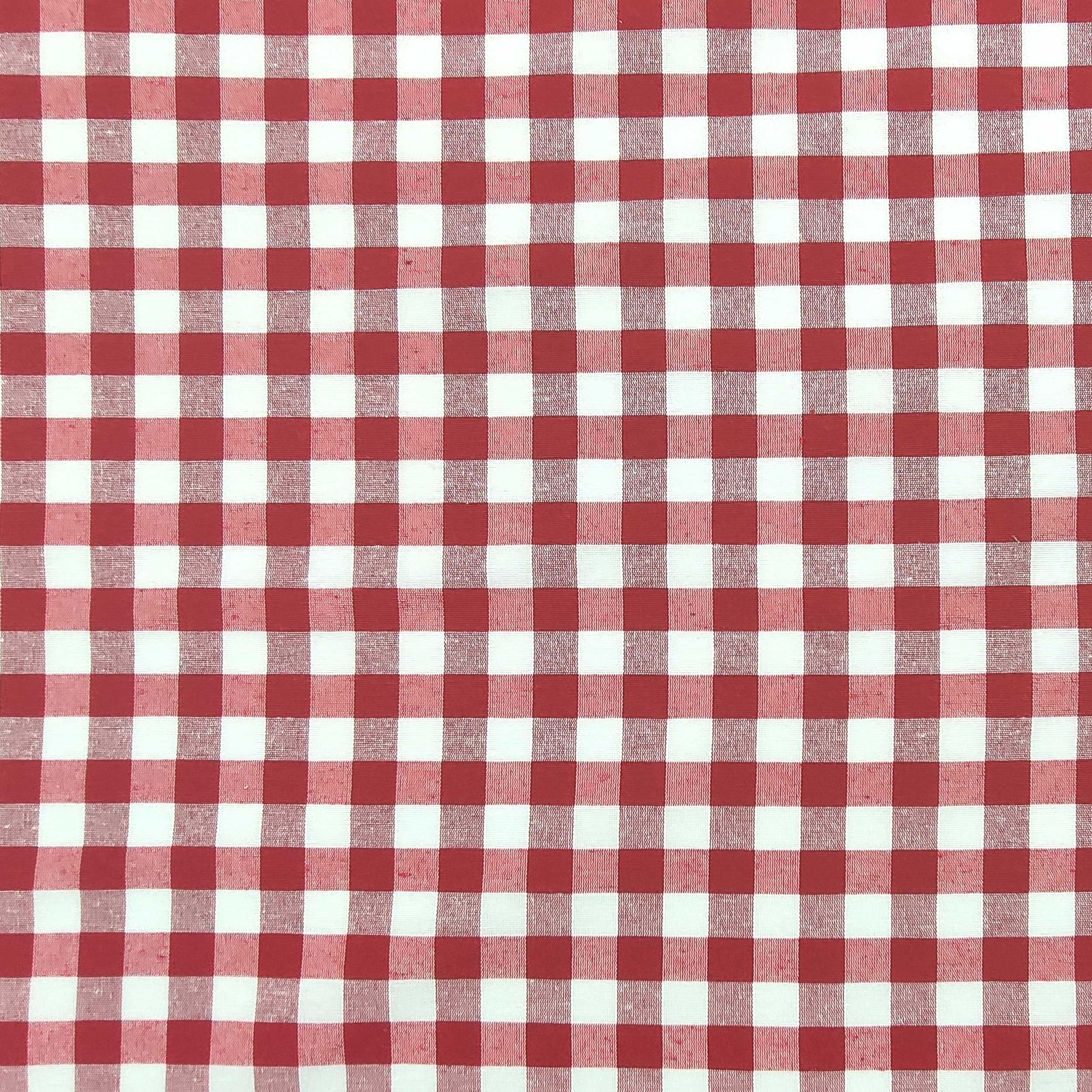 Tessuto per Tovaglia Tinto in Filo Fantasia Quadretti Image