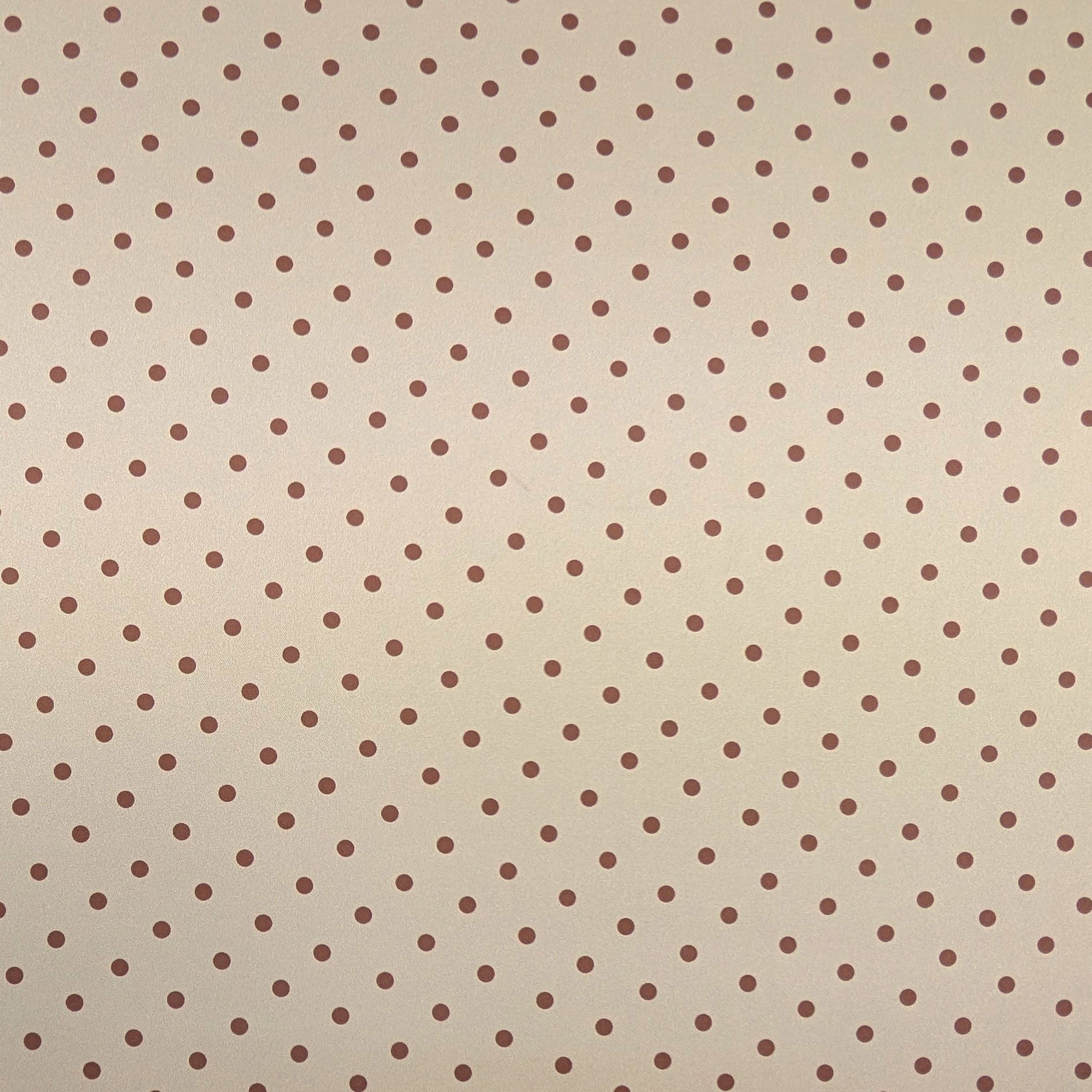 Raso Setato Alta Moda Pois Marroni Image