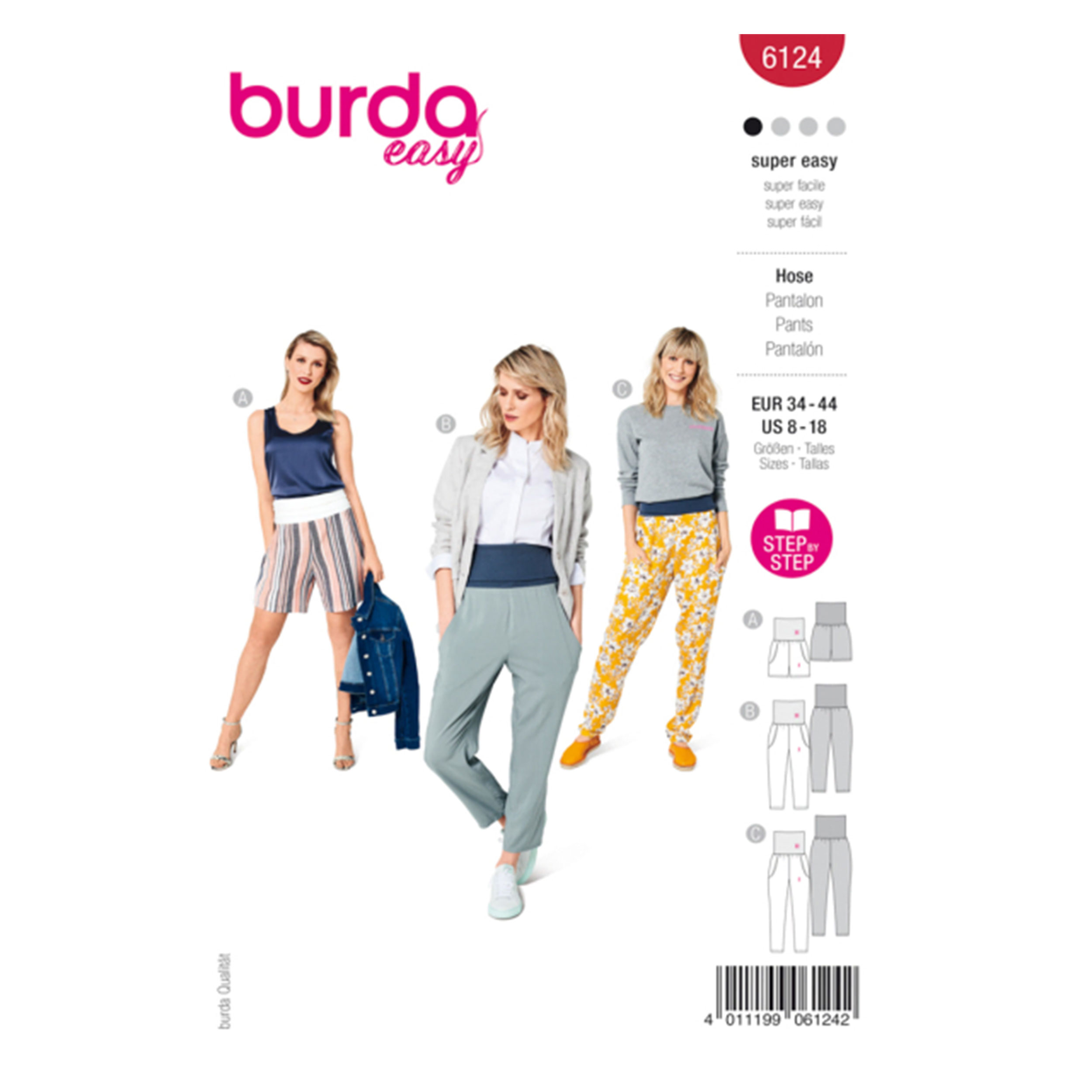Cartamodello Burda Super Easy Pantaloni Image