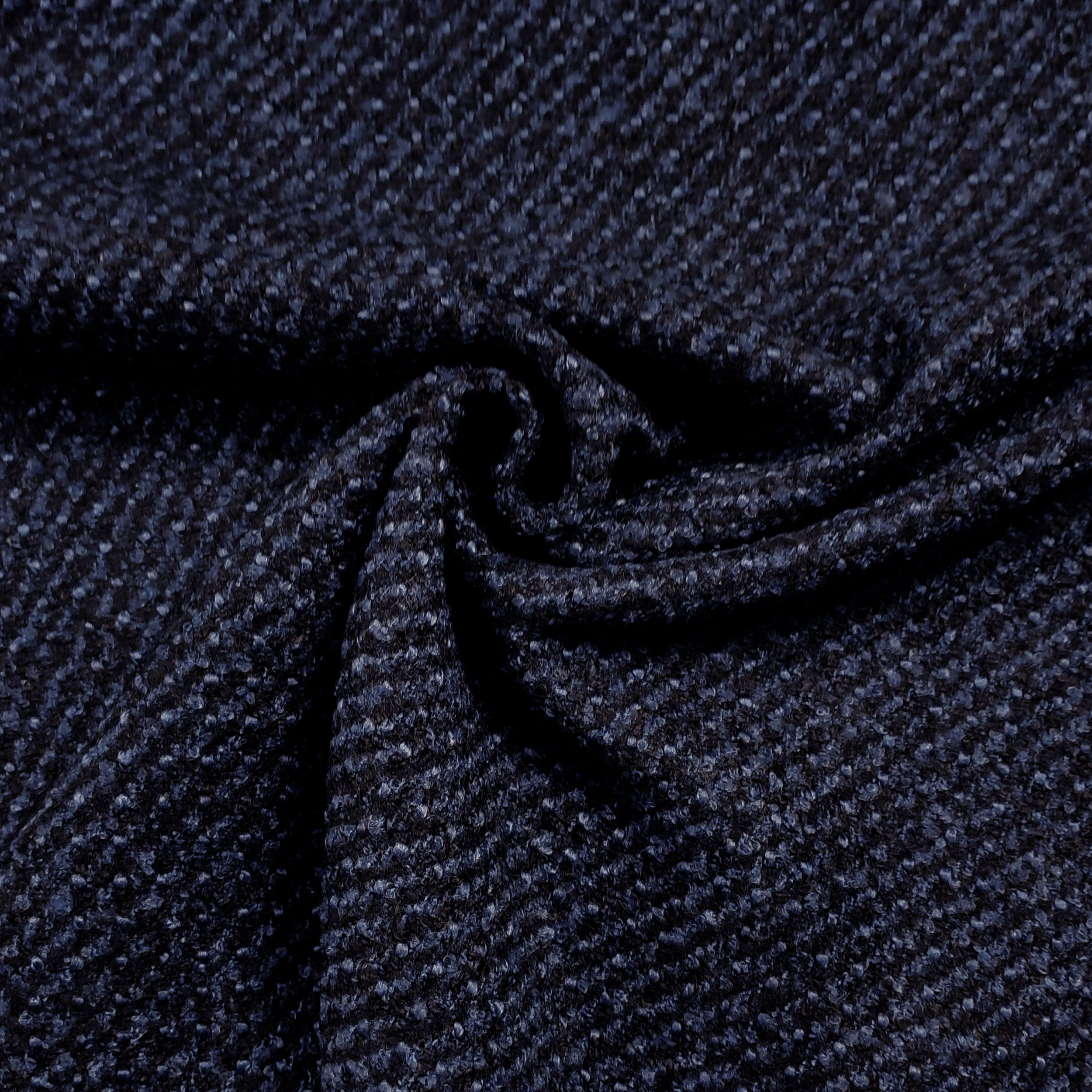 Cappotto Tweed Blu e Nero