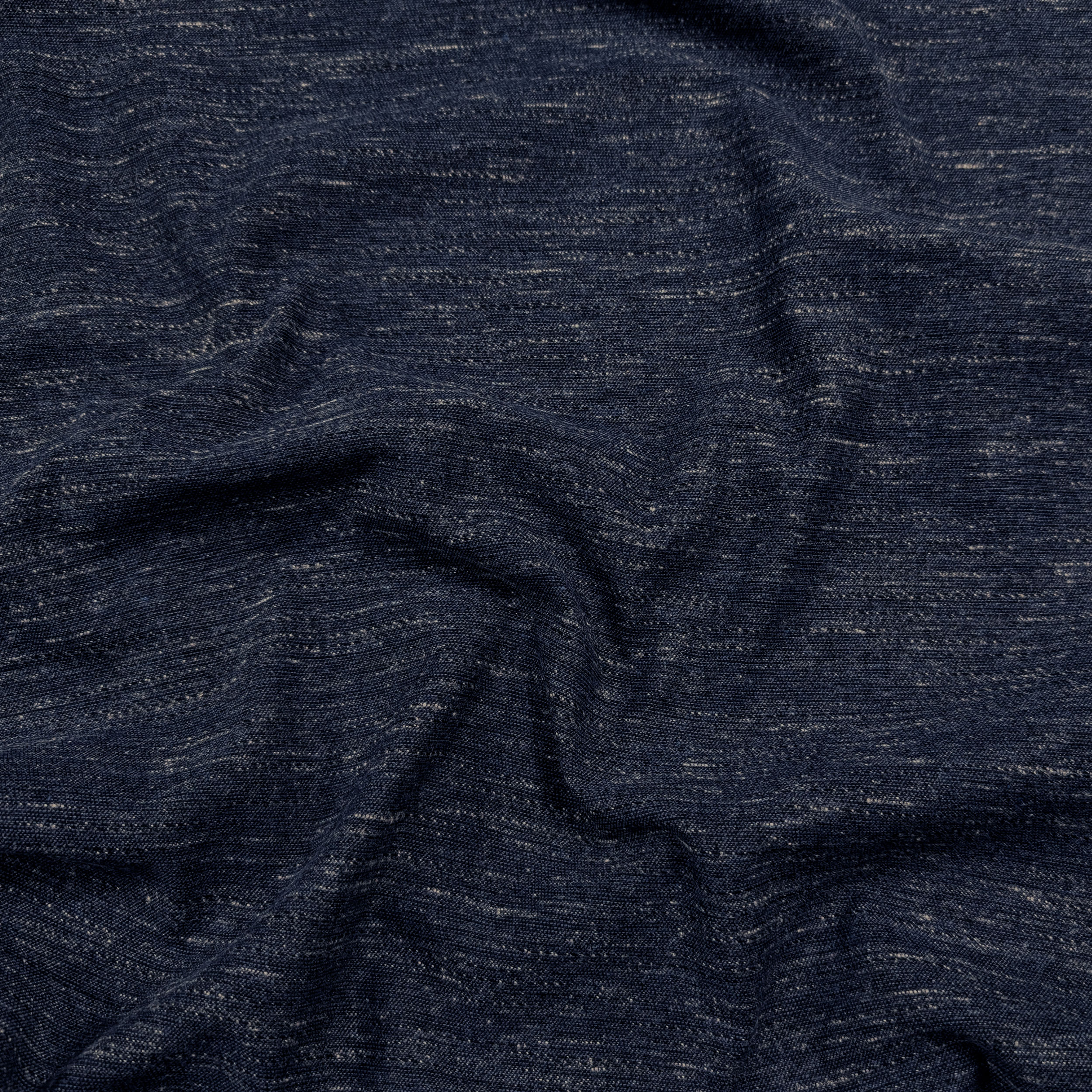 Tweed in Puro Cotone Melange Blu Image
